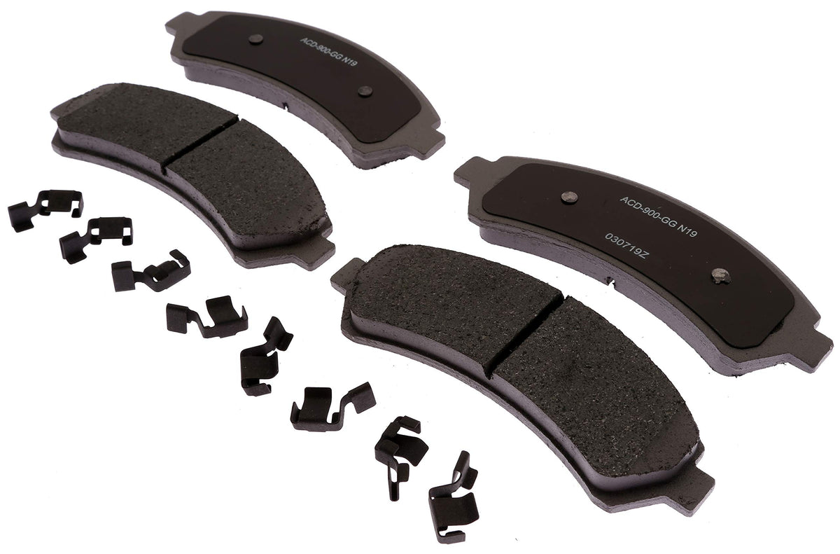 ACDelco Silver 14D726CHF1 Ceramic Front Disc Brake Pad Set with Clips