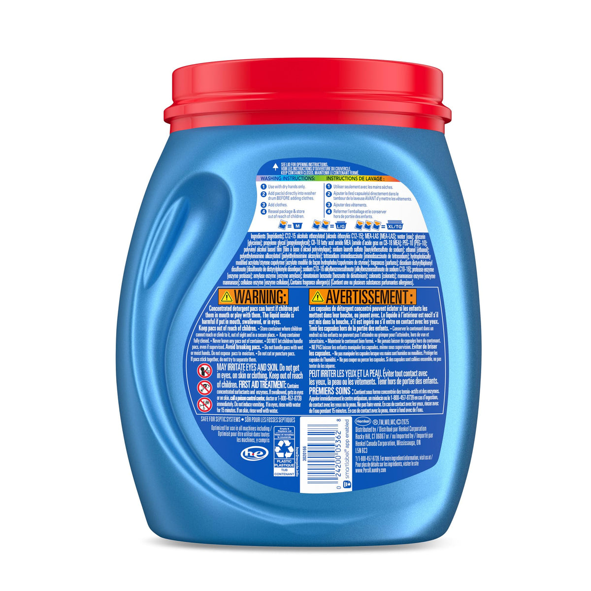 Persil Ultra Pacs Advanced Clean Oxi+Odor Power Laundry Detergent, 32 count