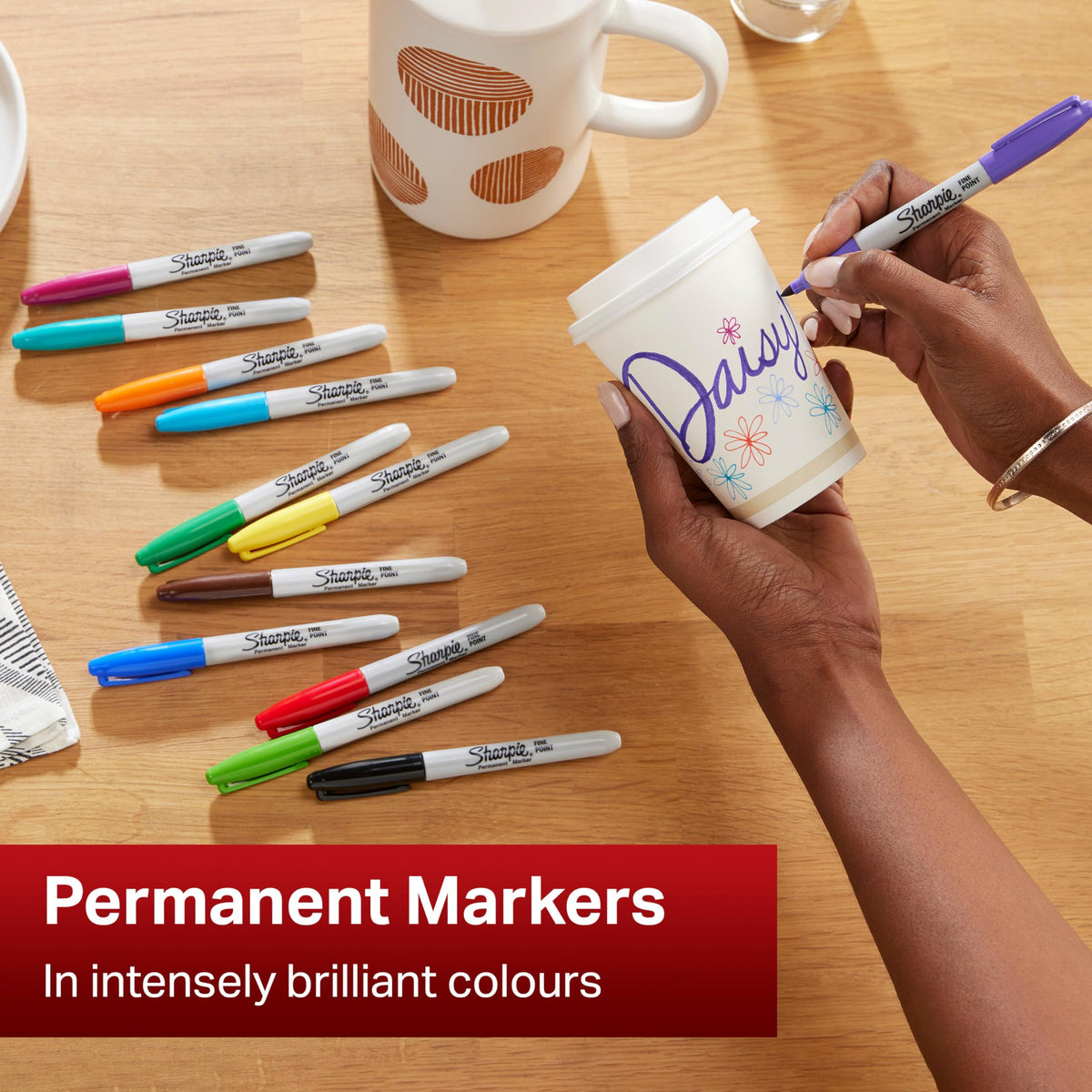Sharpie Fine Point Permanent Marker 80's Glam , Pack of 24