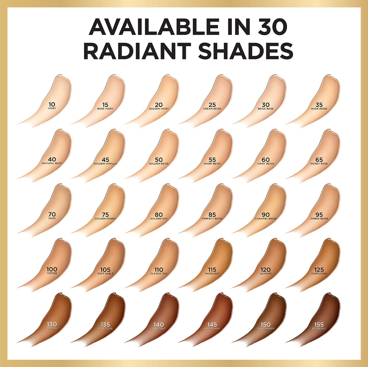 L'Oreal Paris Age Perfect Radiant Serum Foundation with SPF 50, Hazelnut, 1 Ounce