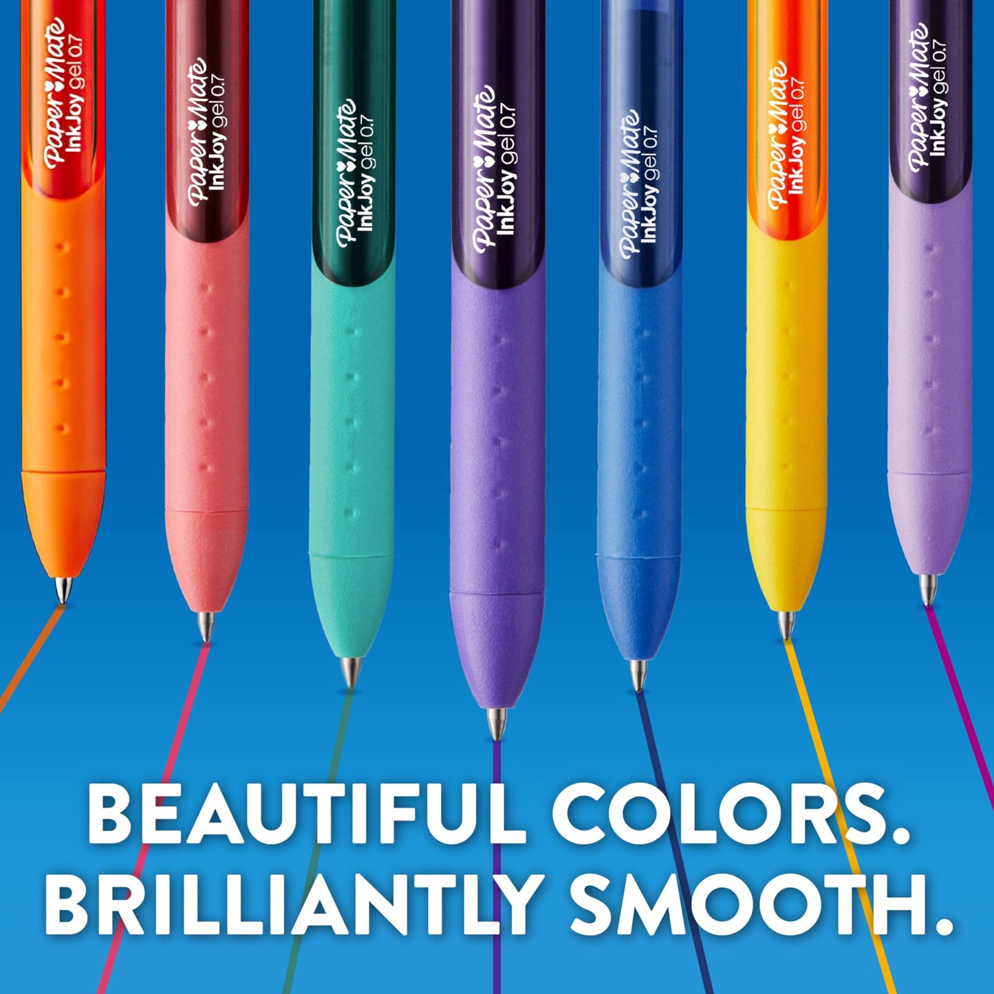 Paper Mate InkJoy Gel Pen Fine Point Black Ink Pens 0.5mm Fine Tip Ergonomic Comfort Grip Box of 12