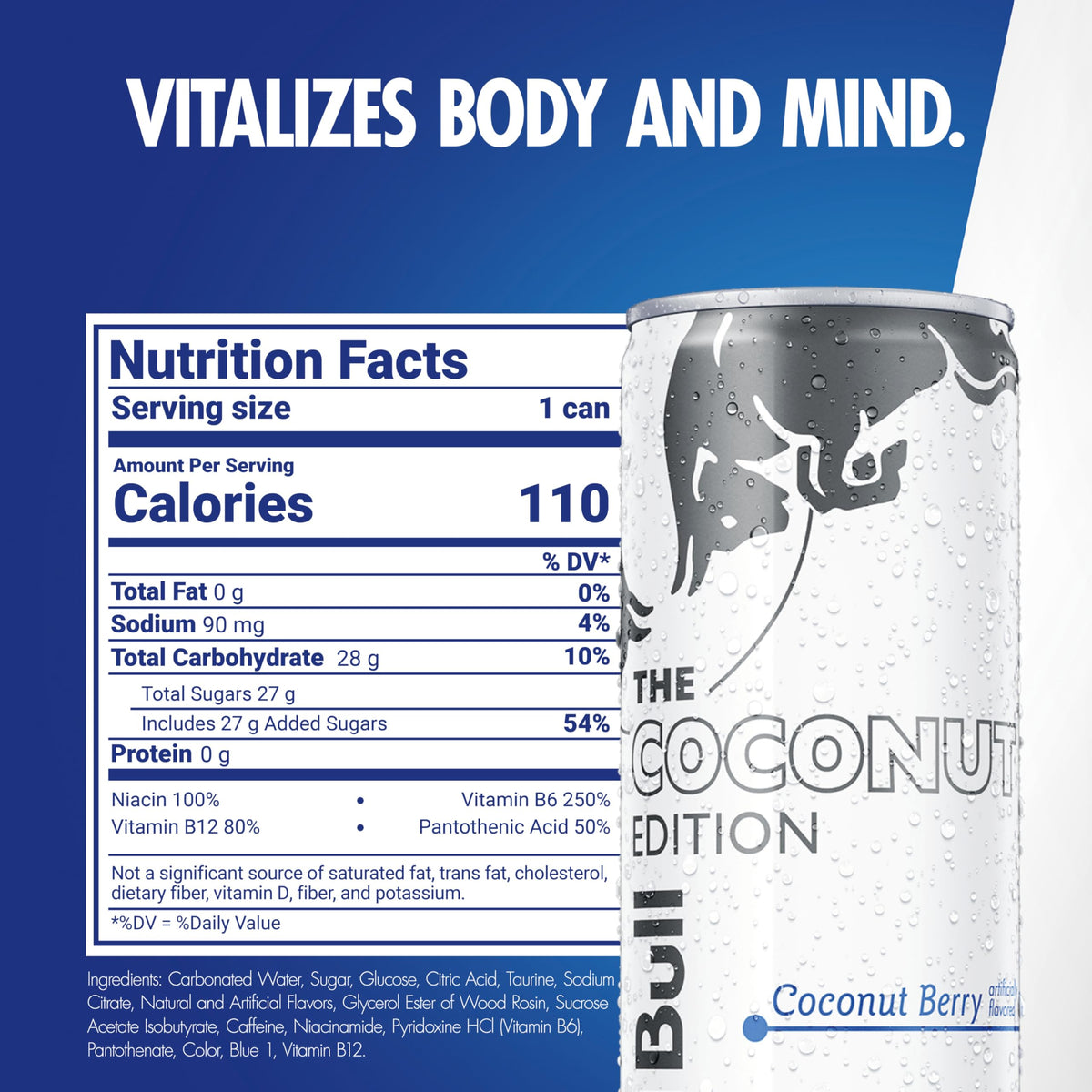 Red Bull Coconut Edition Coconut Berry Energy Drink, 8.4 Fl Oz, 24 Cans