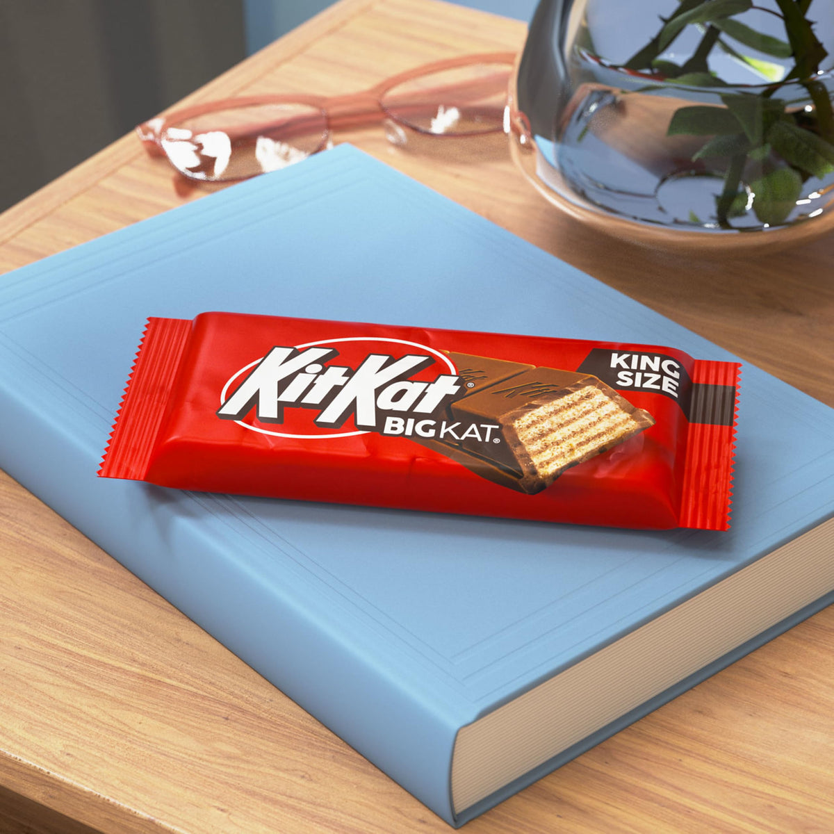 KIT KAT BIG KAT Milk Chocolate Wafer King Size, Candy Bars, 3 oz (16 Count)