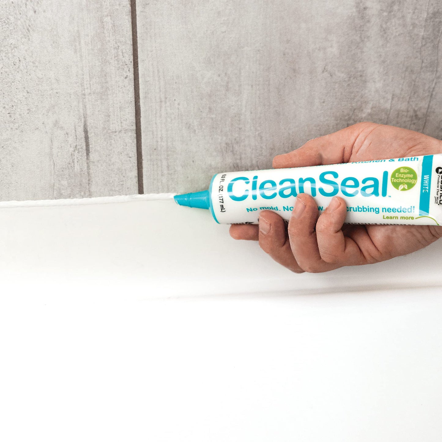 Sashco Clean Seal Active Enzyme Caulk, Kitchen & Bath, Almond, 6oz. (Pack 1)