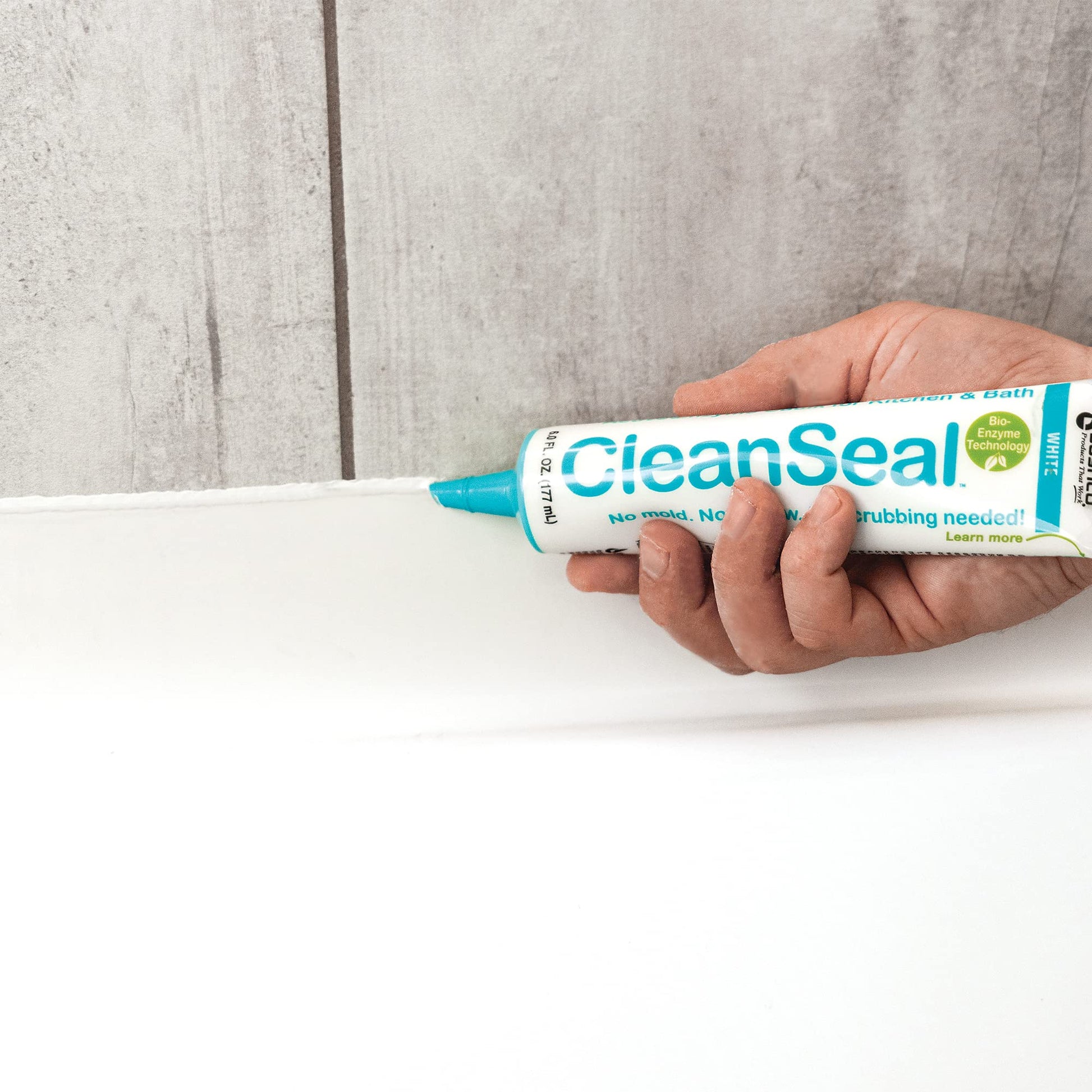 Sashco Clean Seal Active Enzyme Caulk, Kitchen & Bath, Almond, 6oz. (Pack 1)