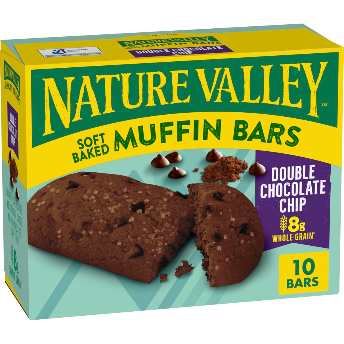 Nature Valley Soft Baked Muffin Bars, Double Chocolate Chip, 10 Bars, 12.4 oz