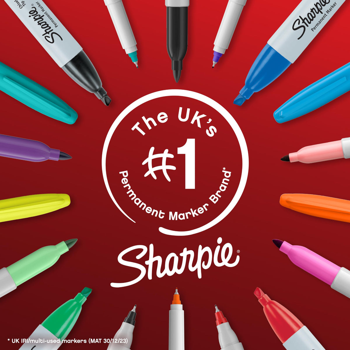 Sharpie Twin Tip Permanent Markers | Fine & Ultra-Fine Points | Black | 12 Count