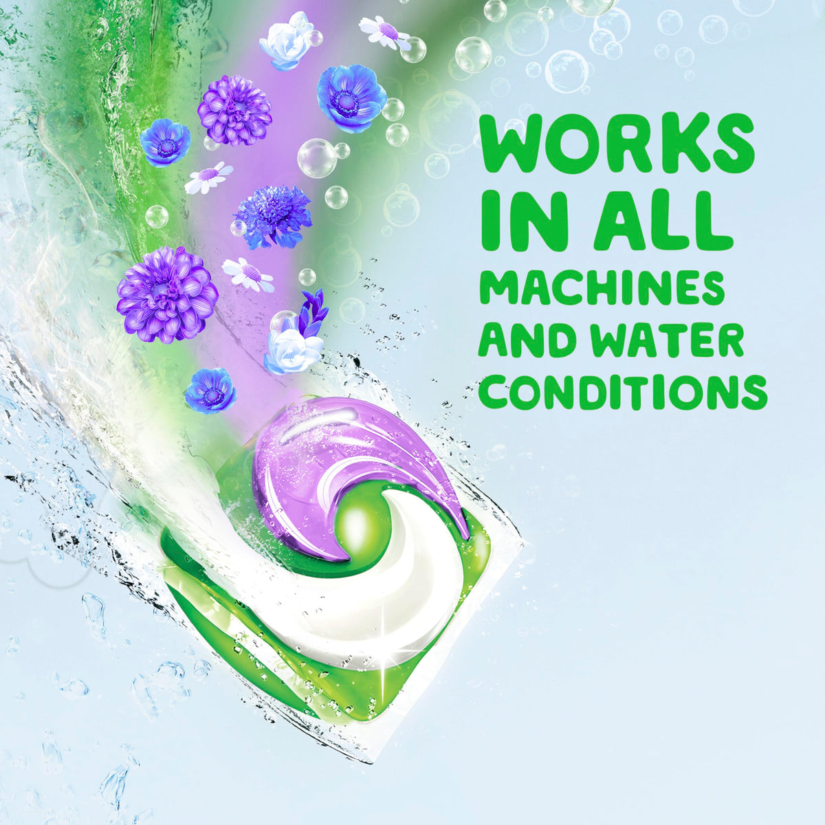 Gain Super Sized Flings Laundry Detergent Pacs, 45 Count, Dewdrop Dream Scent