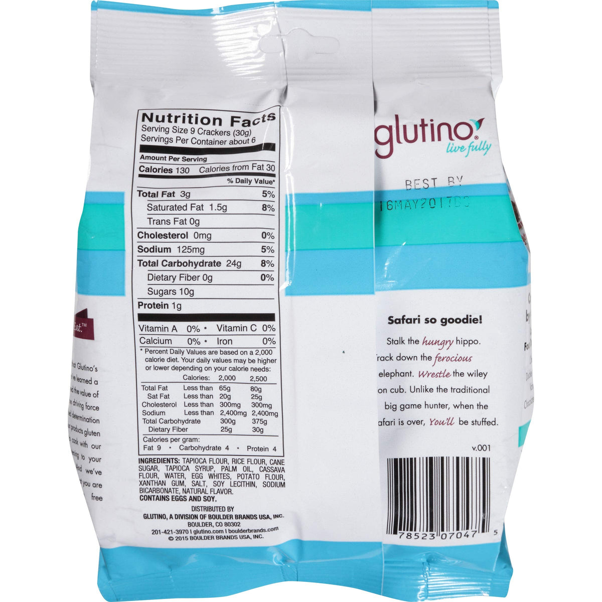 Glutino Glut Animal Crackers Original 6 Oz - 2 pack