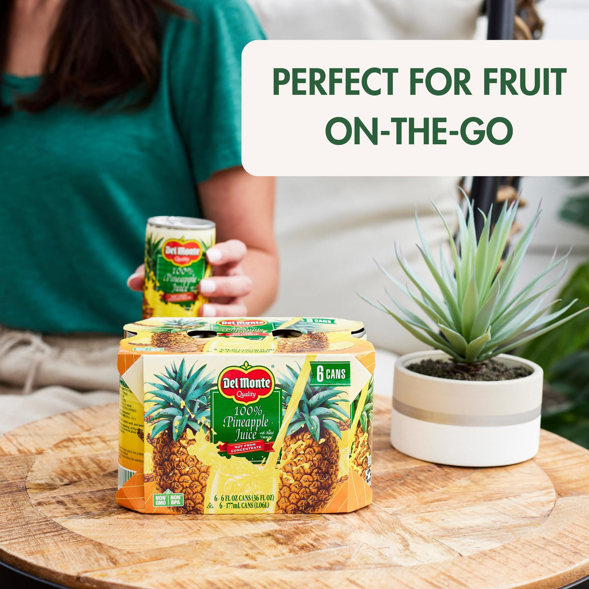 Del Monte 100% Pineapple Juice 24 cans, 6 fl oz.