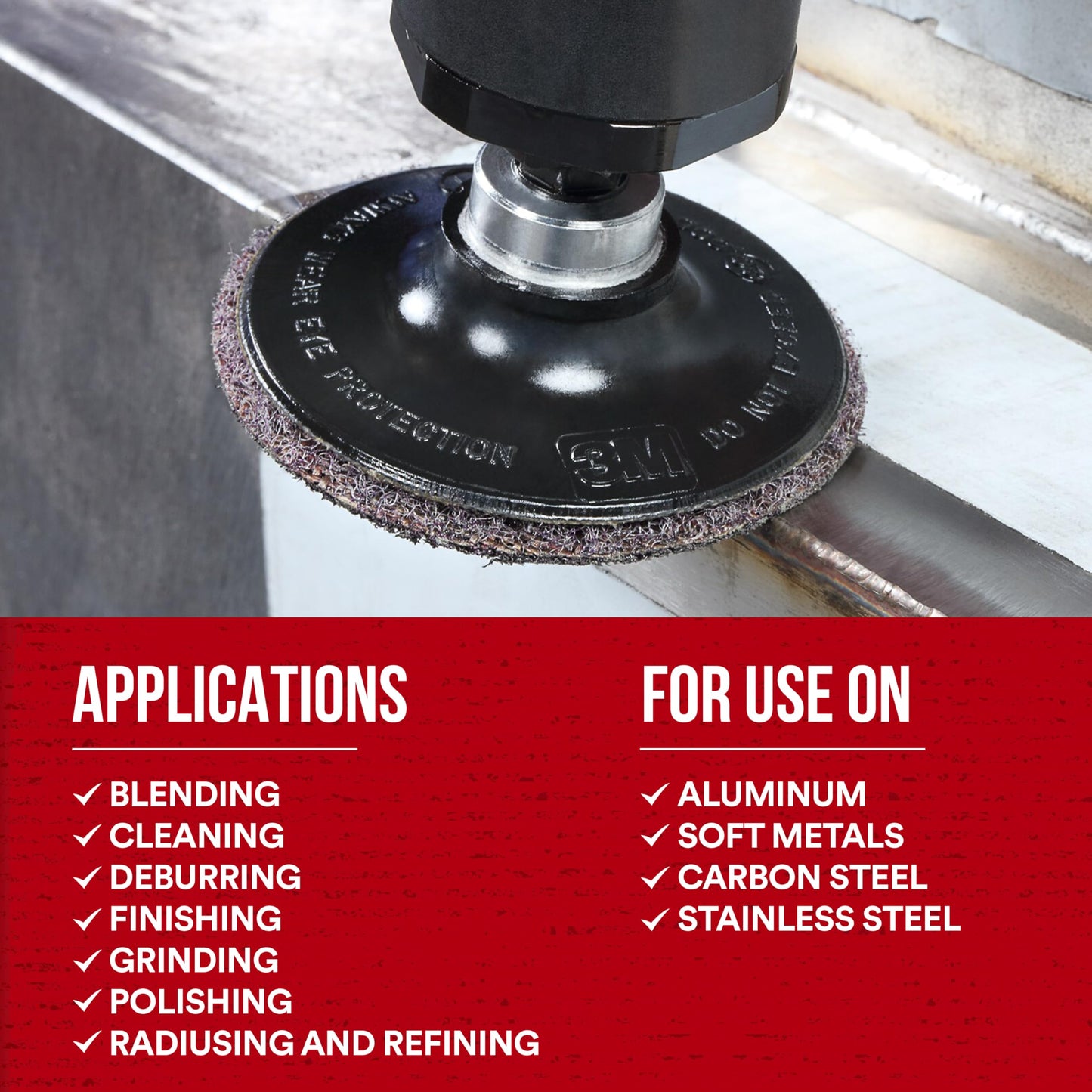 3M Scotch-Brite Precision Surface Conditioning Disc, Roloc TR, Coarse, Ceramic, Nonwoven Fiber, Easy Change, 2 in, 1000/Case, Bulk