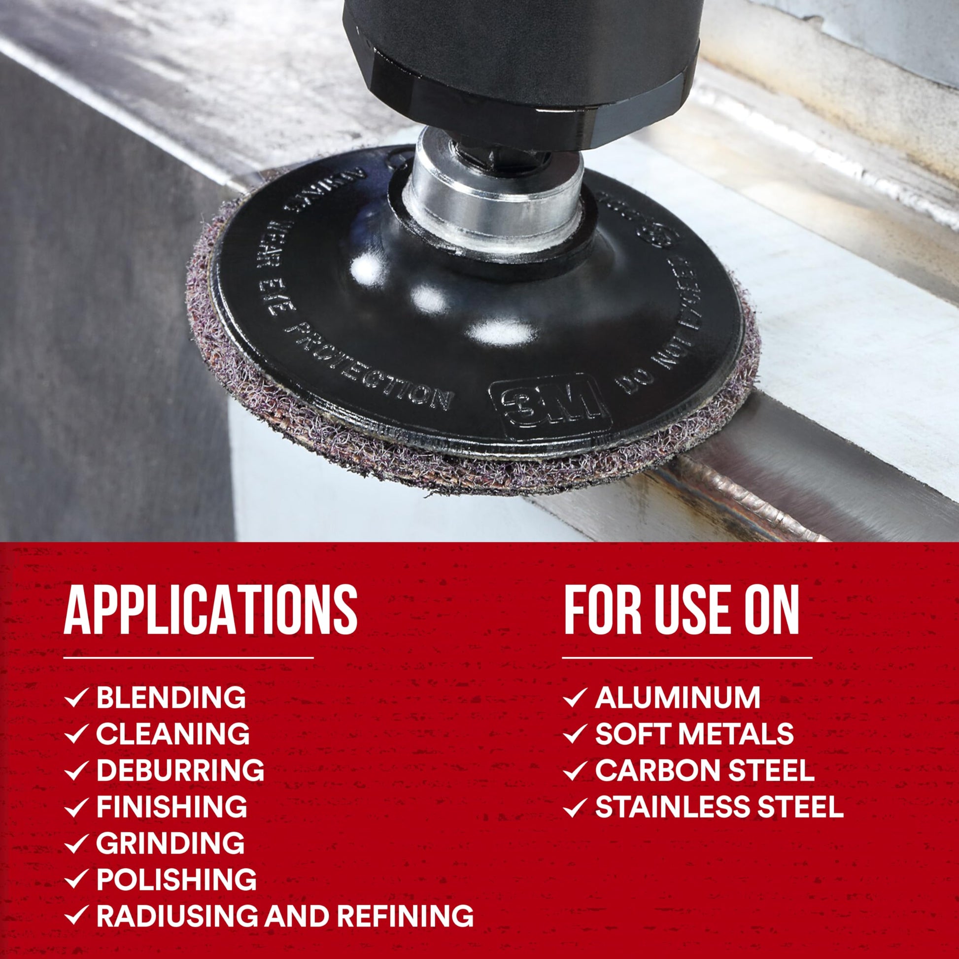3M Scotch-Brite Precision Surface Conditioning Disc, Roloc TR, Coarse, Ceramic, Nonwoven Fiber, Easy Change, 2 in, 1000/Case, Bulk