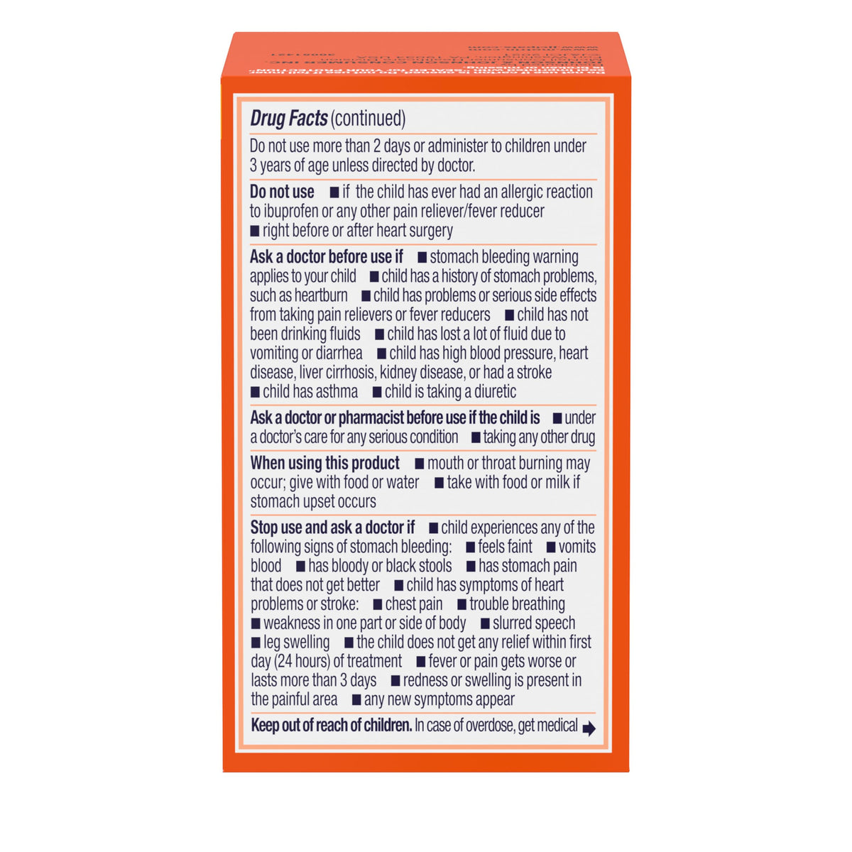 Motrin Children's Dye-Free Ibuprofen Chewable Tablets for Pain & Fever, Grape, 24 Count