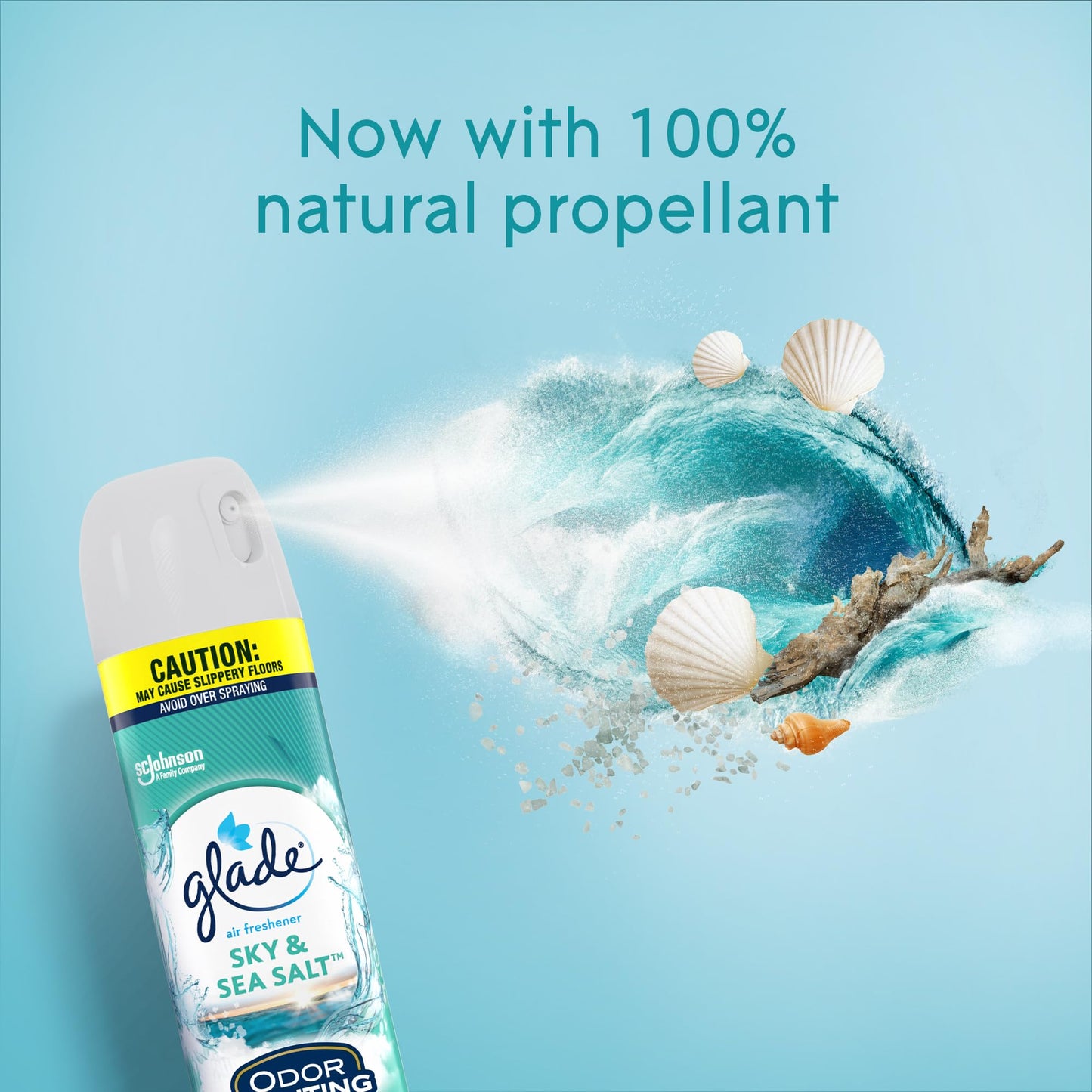Glade Air Freshener, Room Spray, Sky & Sea Salt, 8.3 Oz, 6 Count