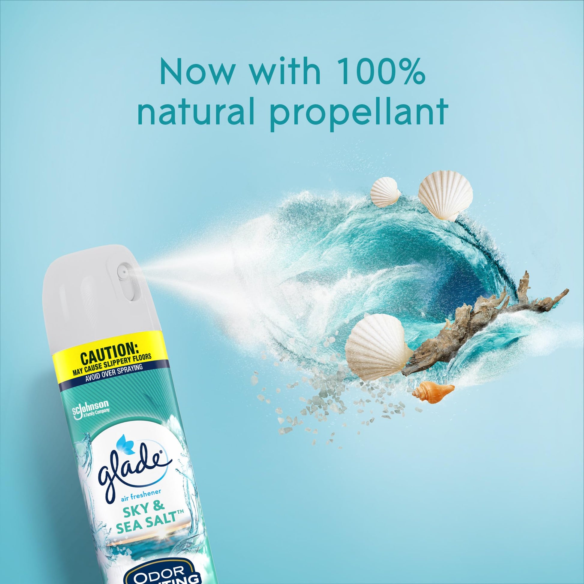 Glade Air Freshener, Room Spray, Sky & Sea Salt, 8.3 Oz, 6 Count