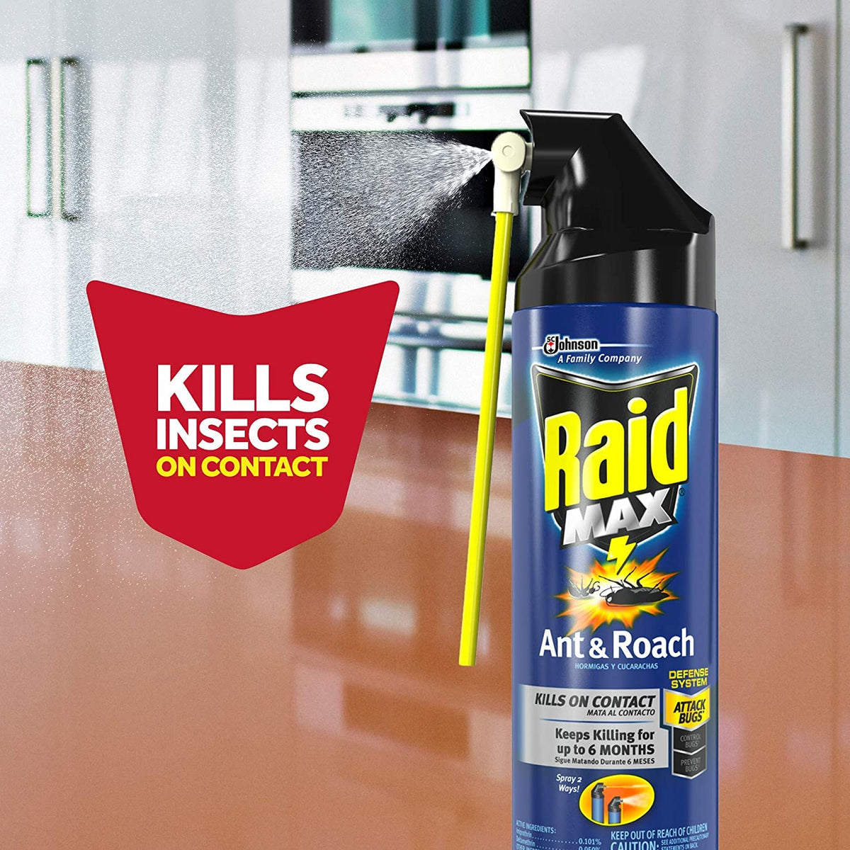 Raid Max Ant and Roach Spray 14.5 Ounce (Pack of 1)