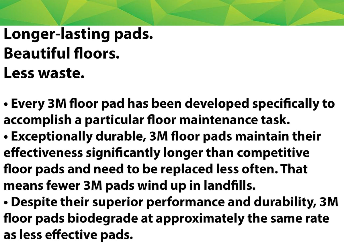 3M White Super Polish Pad 4100, 12 in