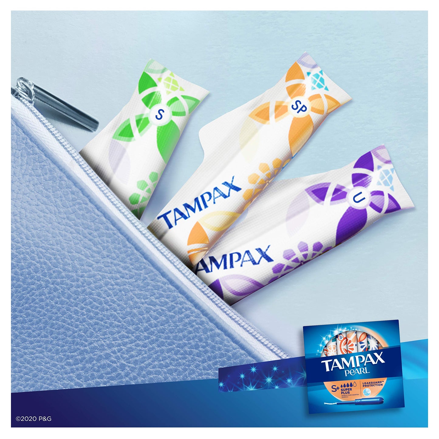 Tampax Pearl Tampons with Plastic Applicator, Super Plus Absorbency, Unscented, 50 Count - Pack of 6 (300 Count Total)