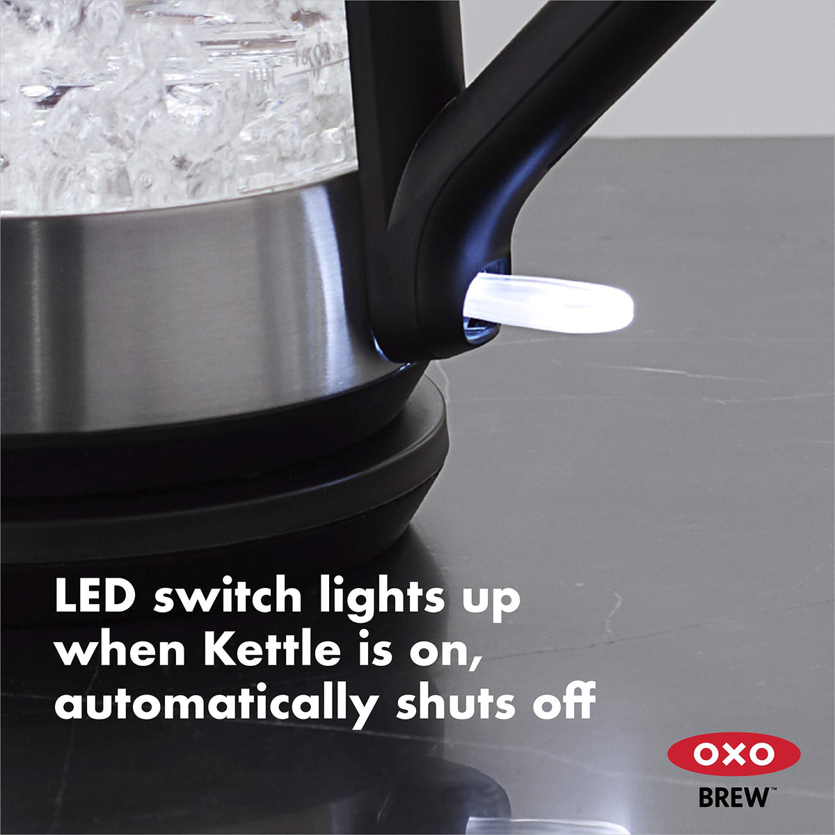OXO Brew Cordless Glass Electric Kettle - 1.75 L