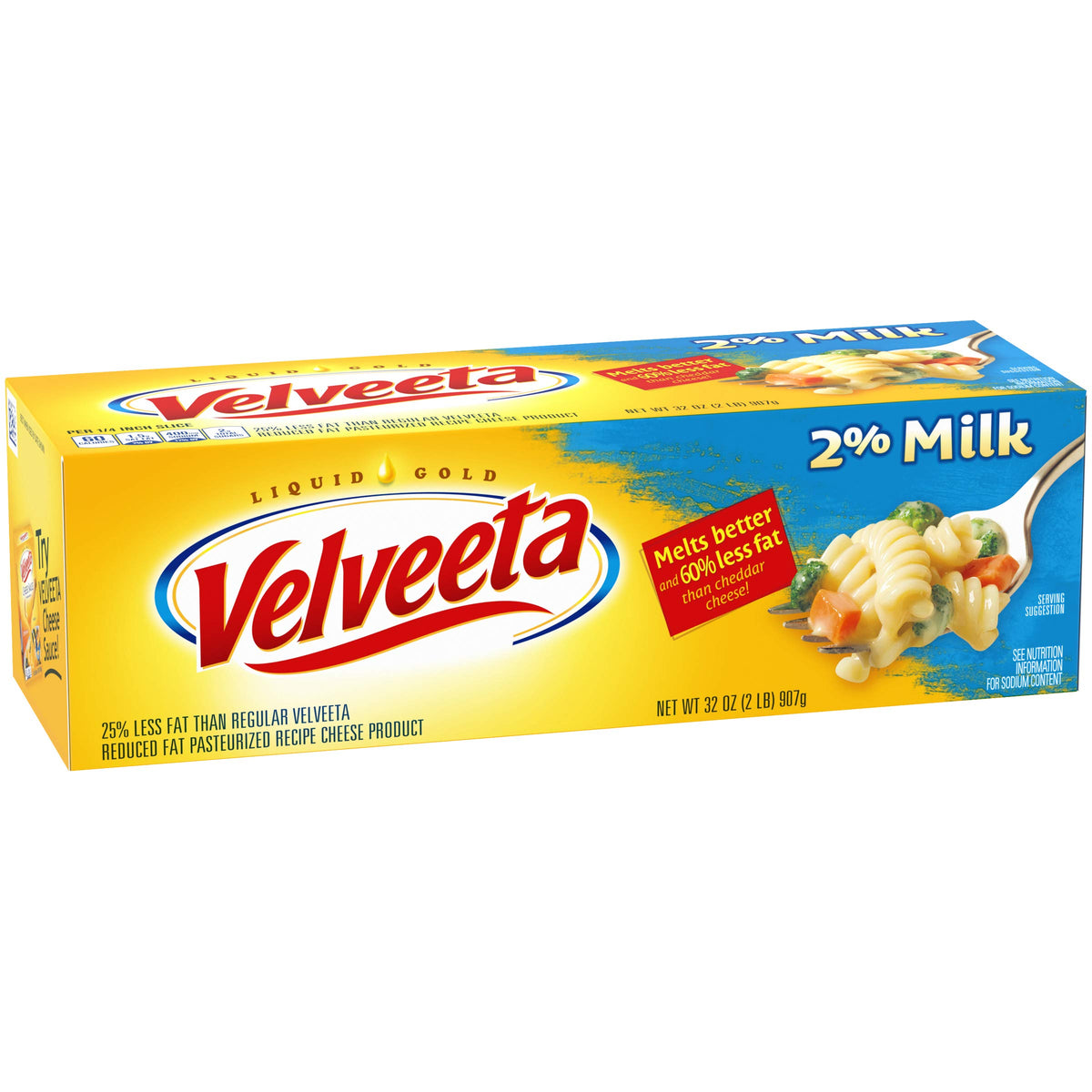 Velveeta 2% Milk Pasteurized Cheese (32 oz Boxes, Pack of 3)