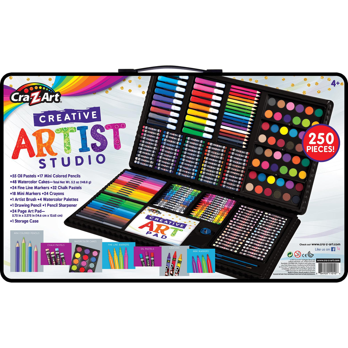 Cra-Z-Art Creative Artist Studio 250 Piece Set