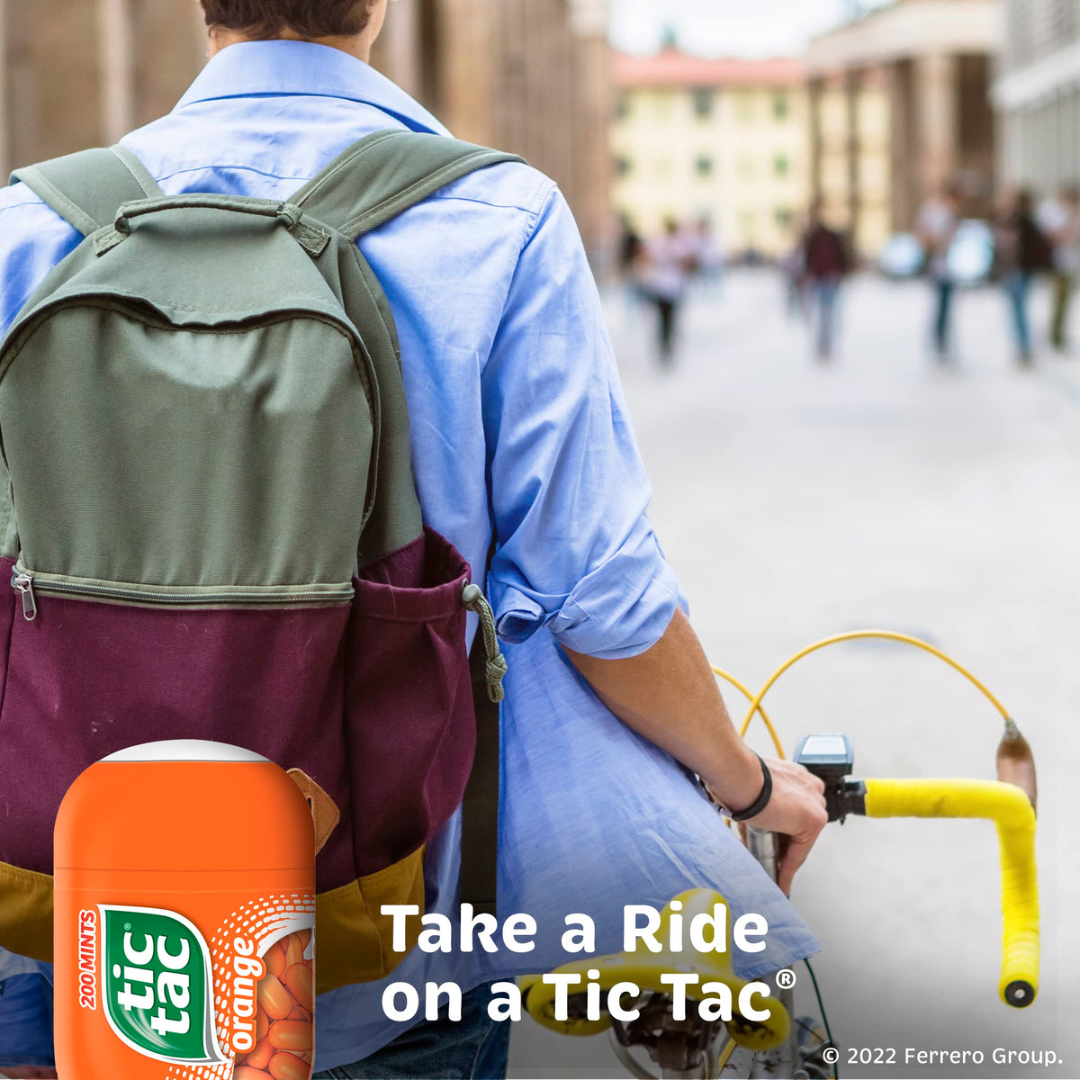 Tic Tac Orange Flavored Mints, 4 Bottle Packs, On-The-Go Refreshment, 3.4 oz Each