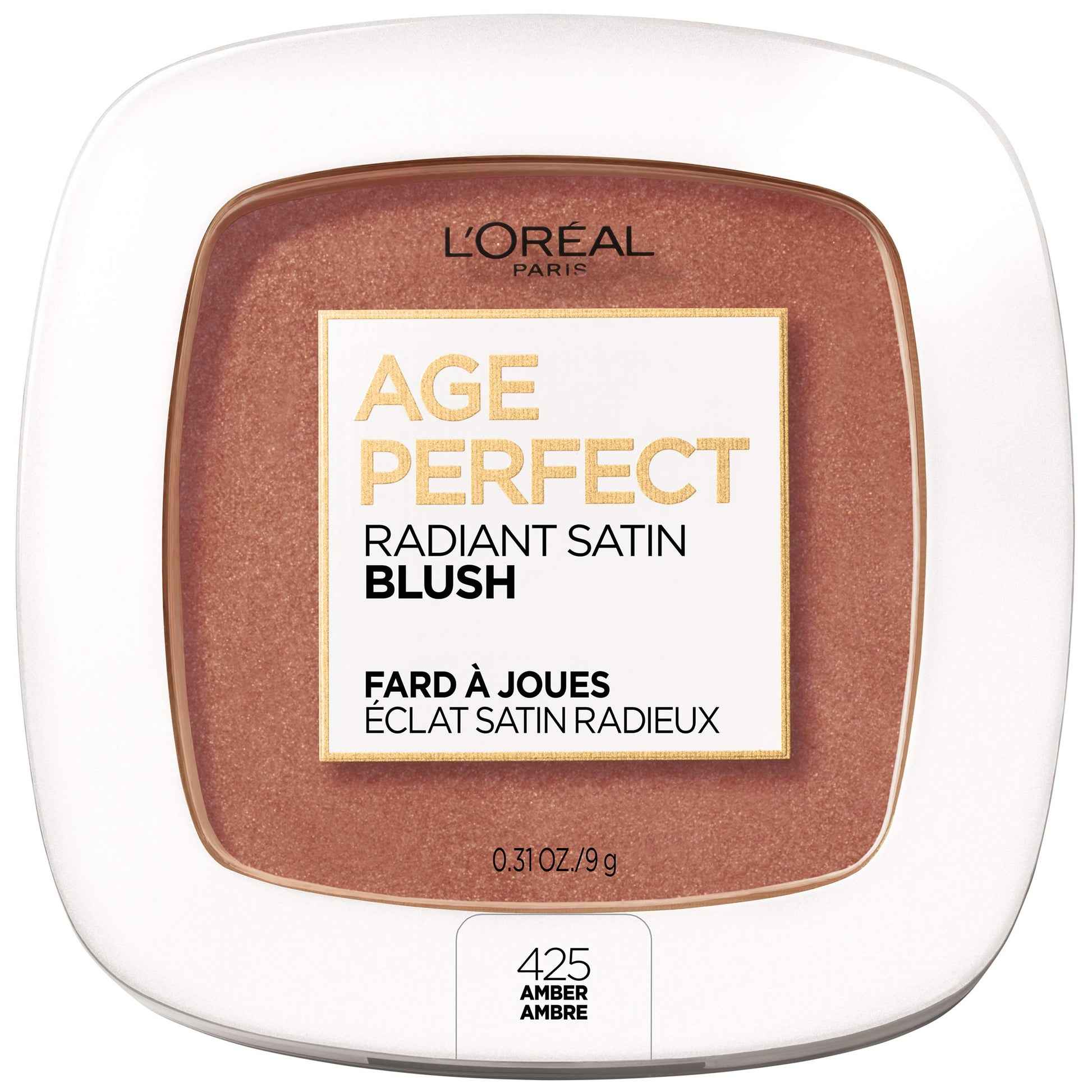 Lâ€™OrÃ©al Paris Age Perfect Radiant Satin Blush with Camellia Oil, Amber