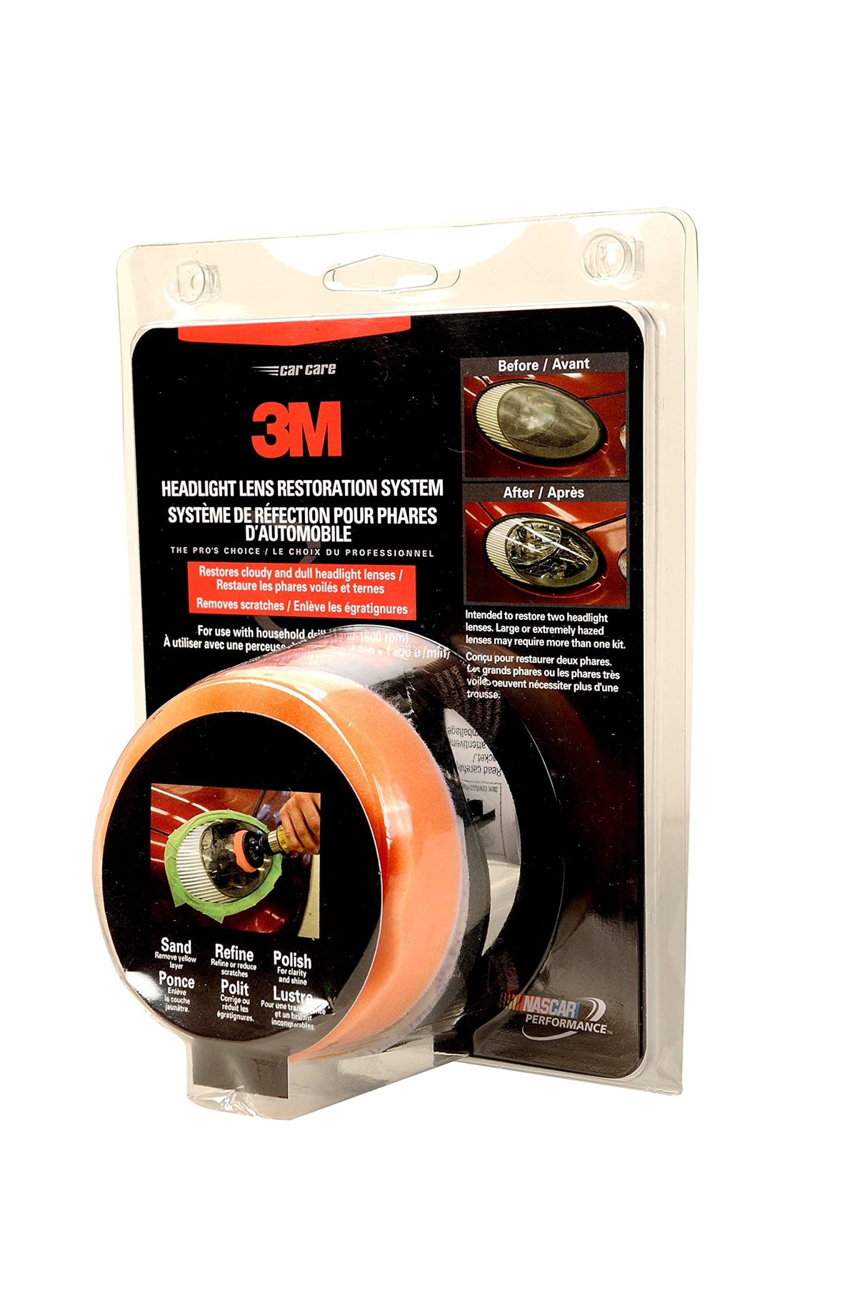 3M Headlight Lens Restoration System, 39008, 1 Kit