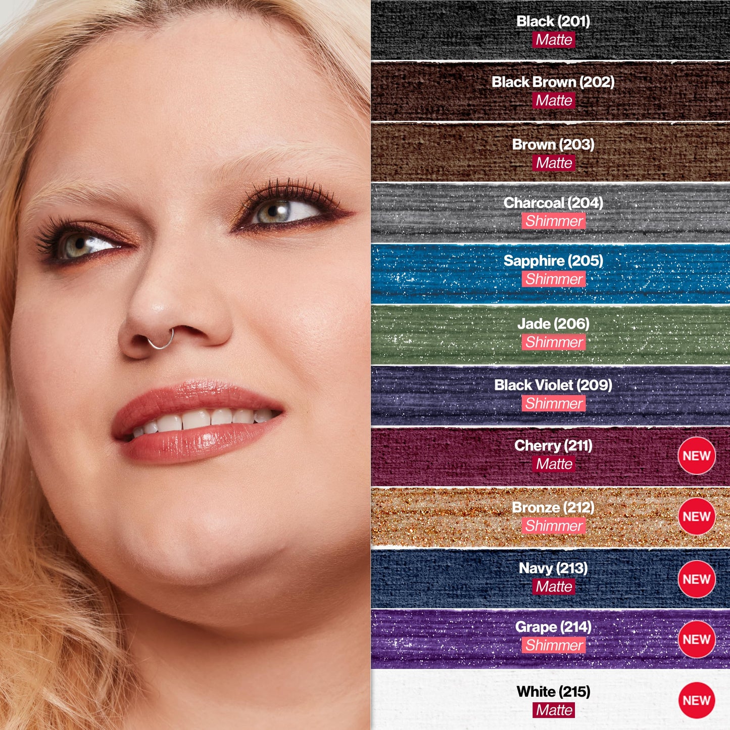 Revlon ColorStay Pencil Waterproof Eyeliner, Smudge-Proof, Eye Makeup with Built-In Sharpener, Packaging May Vary, 203 Brown, 0.01 oz