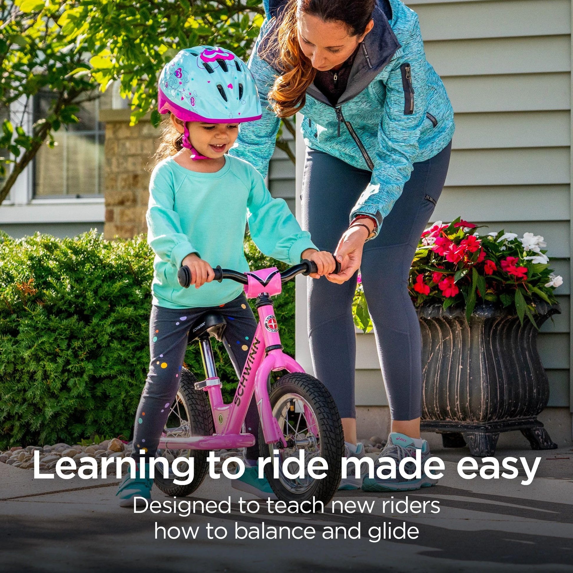 Schwinn Toddler Balance Bike, Boys and Girls, Fits Kids 28-38-Inches Tall, with 12-Inch Wheels, Beginner Rider Training, Red