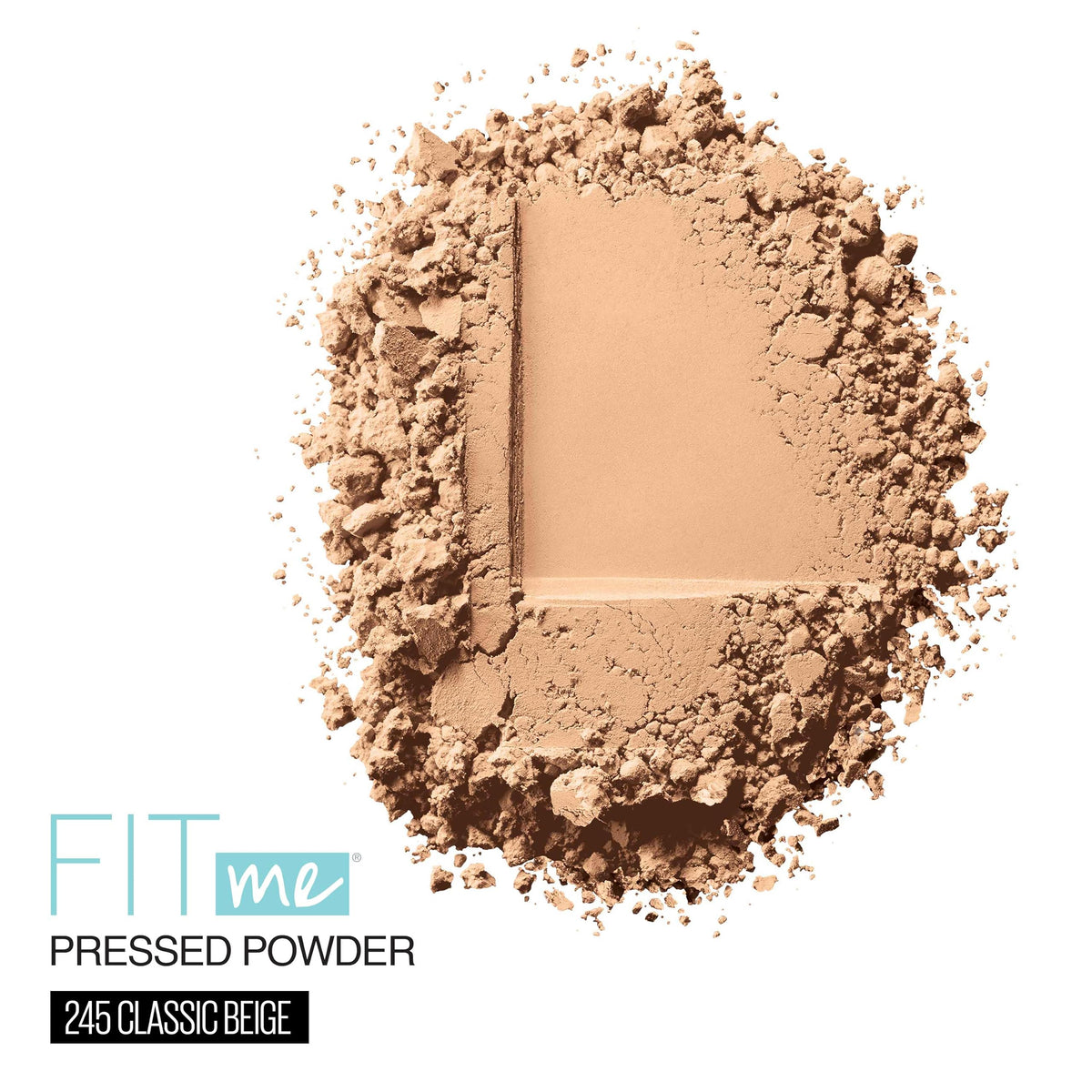 Maybelline Fit Me Matte + Poreless Pressed Face Powder Makeup & Setting Powder, Classic Beige, 1 Count
