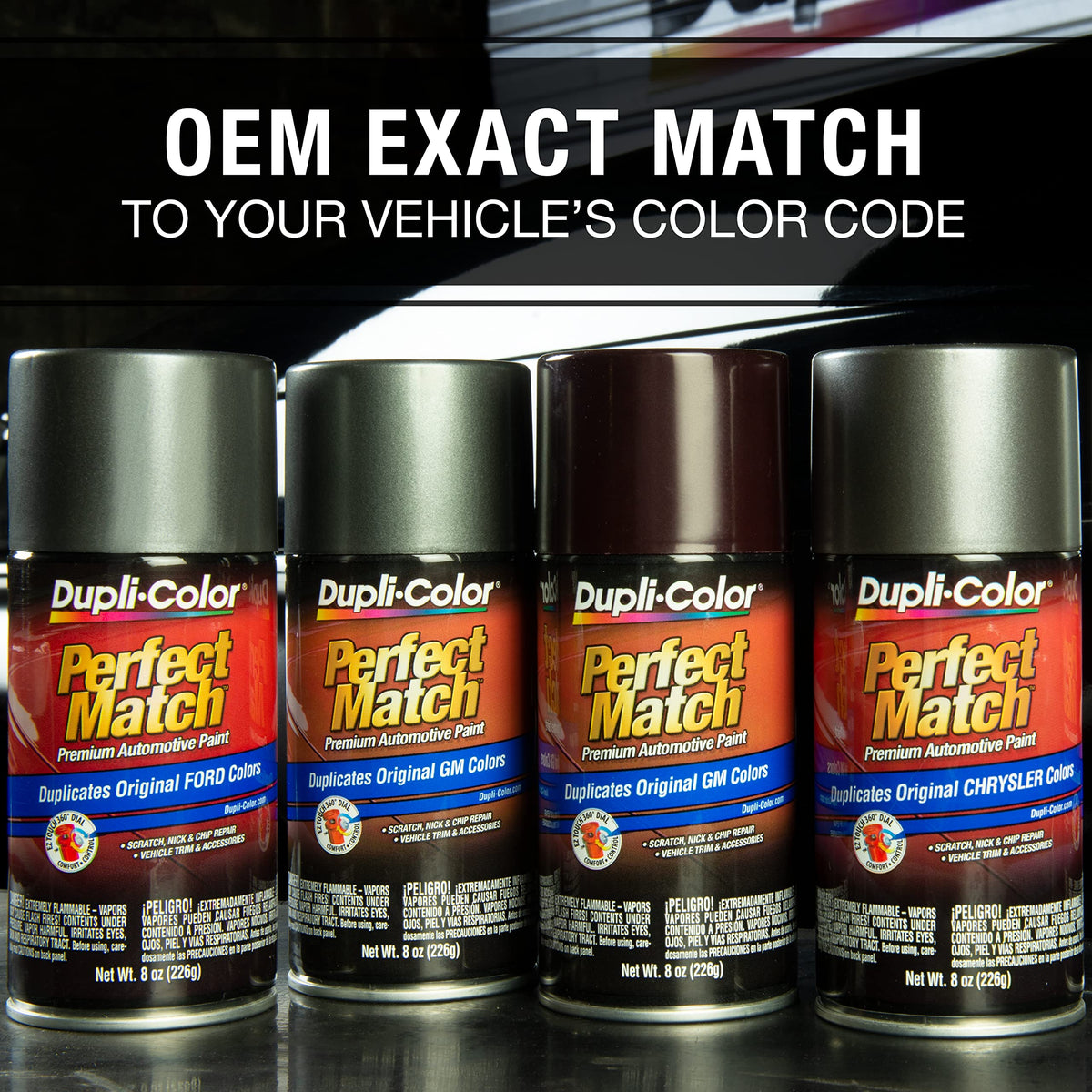 Dupli-Color EBGM03807 Perfect Match Automotive Spray Paint – General Motors Medium Garnet Red Metallic, 72 WA8979 – 8 oz. Aerosol Can