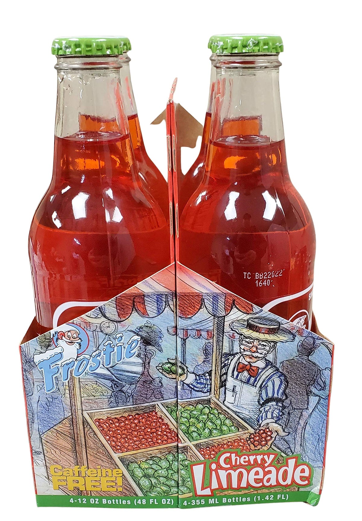 Frostie Soda 12 ounce Glass Bottles (Cherry Limeade, 4)
