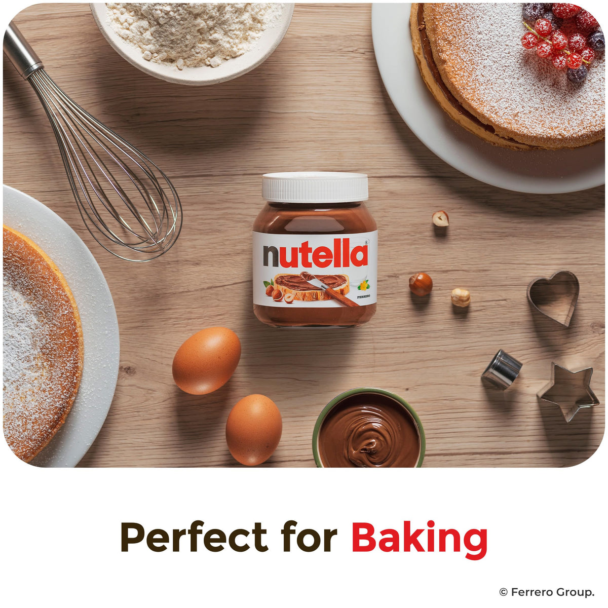 Nutella Hazelnut Spread With Cocoa For Breakfast, 26.5 Oz Jar