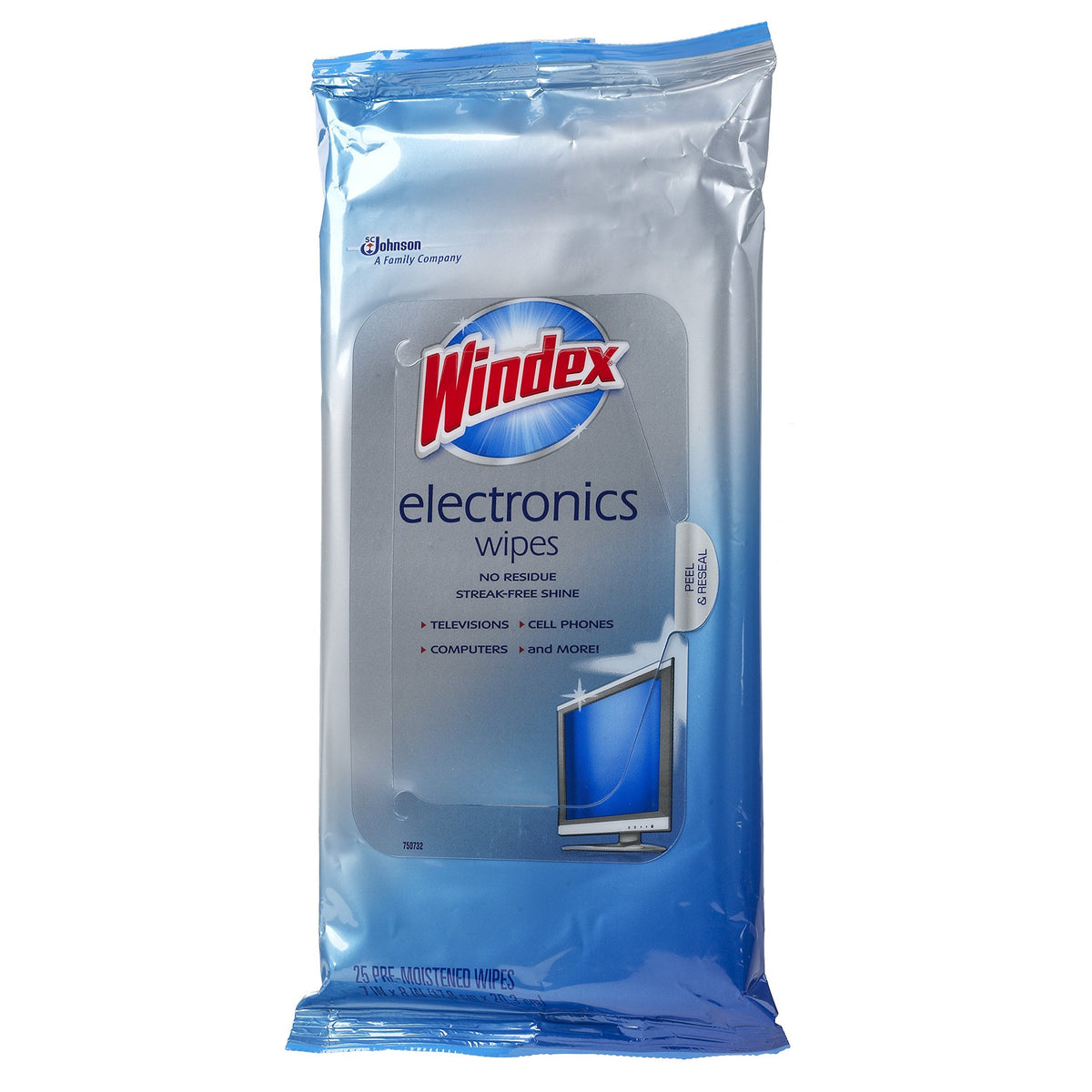 Windex Electronics Wipes, 25Count, 10 Pack, Total 250 Wipes