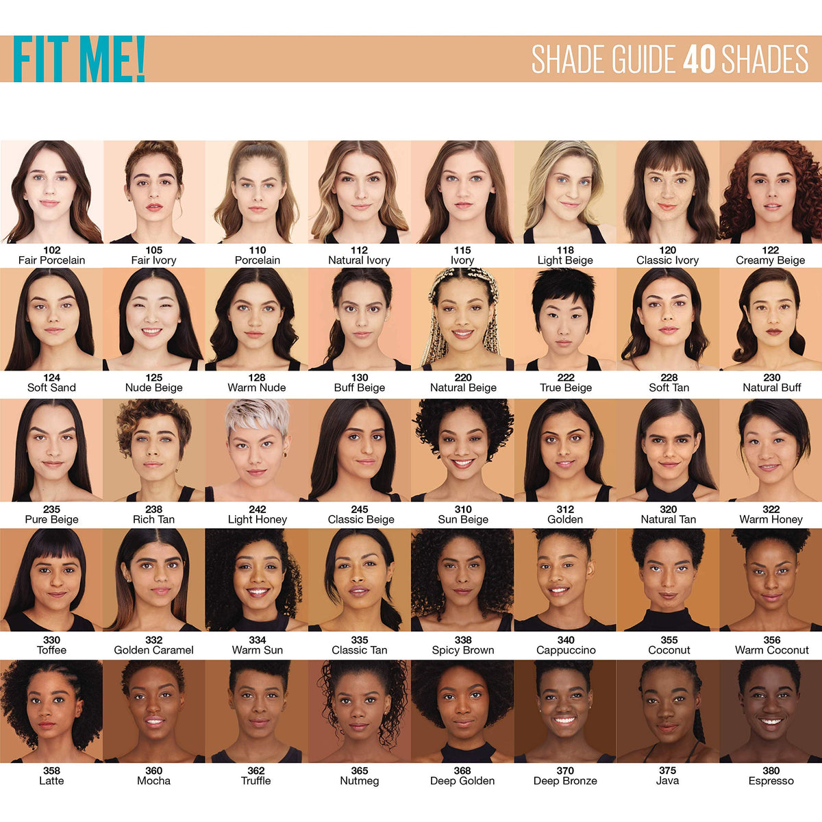 Maybelline New York Fit Me Matte + Poreless Liquid Foundation, Pouch Format, 112 Natural Ivory, 1.3 Ounce
