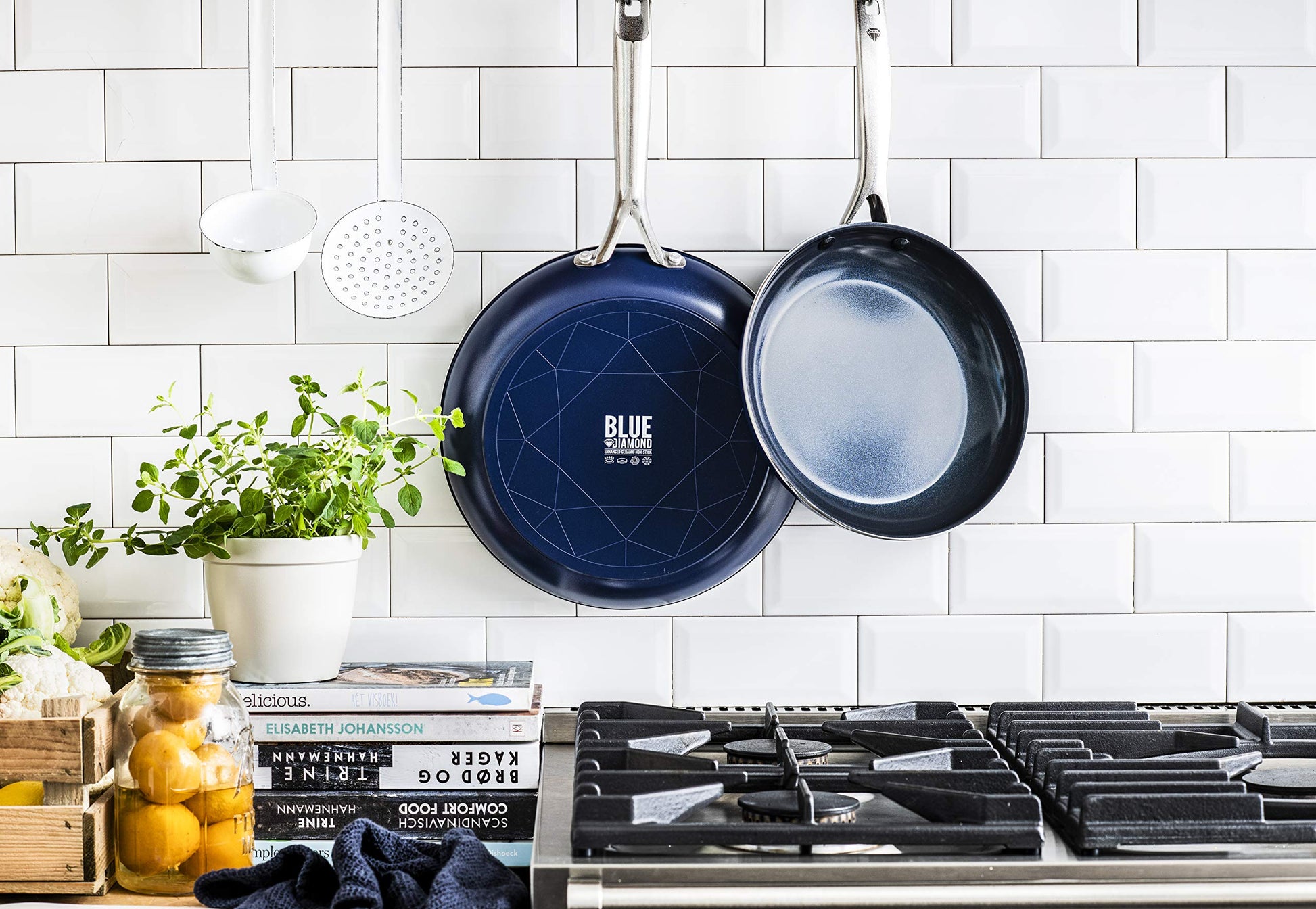 Blue Diamond Non-Stick 24 cm Frying Pan, Aluminium