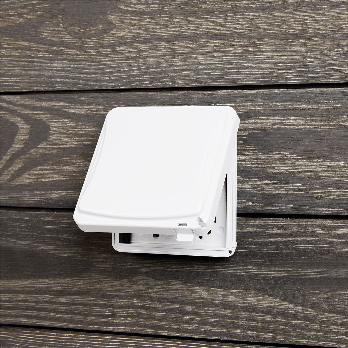 TayMac MM1410W 55-in-1 Configurations 2-Gang Vertical Weatherproof Plastic Flat Cover, White