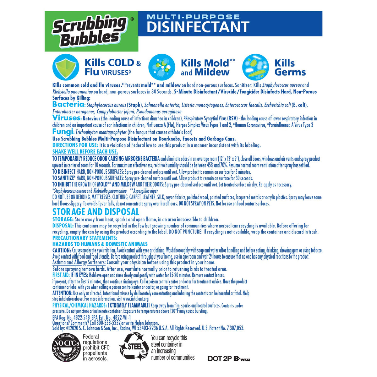 Scrubbing Bubbles Multi-Purpose Disinfectant Spray, 12 oz