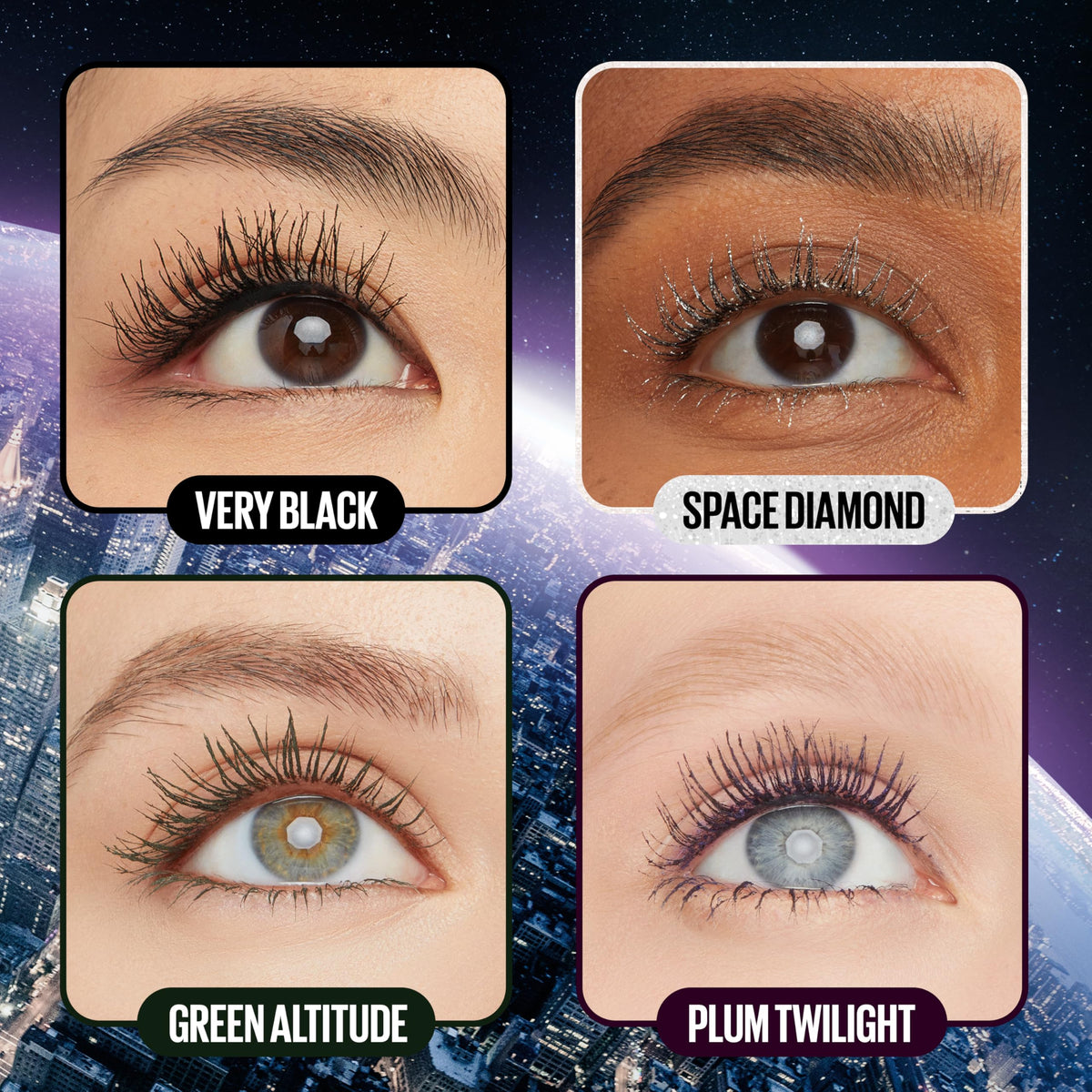 Maybelline Lash Sensational Sky High Washable Mascara, Volumizing, Lengthening, Defining, Curling, Multiplying, Buildable Mascara Make Up Formula, Blue Mist, 1 Count