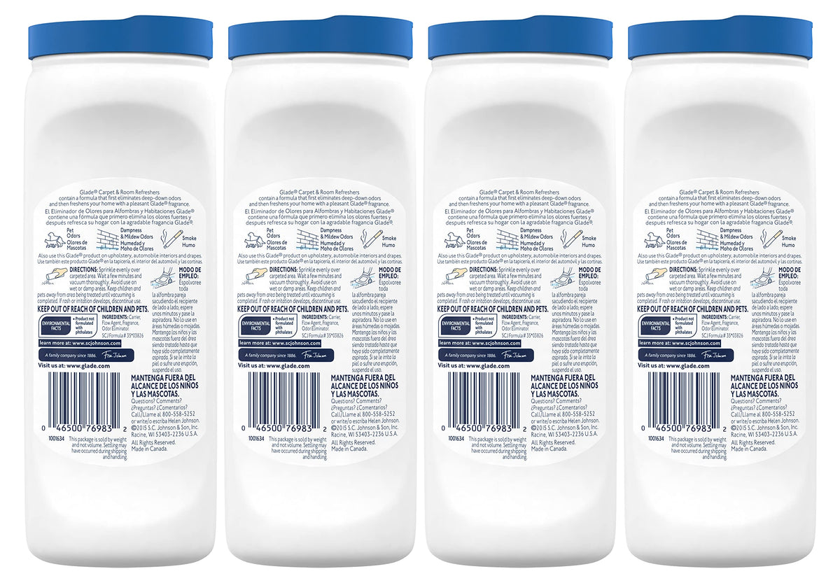 Glade Carpet and Room, Pet Clean Scent (32 Oz (Pack of 4))