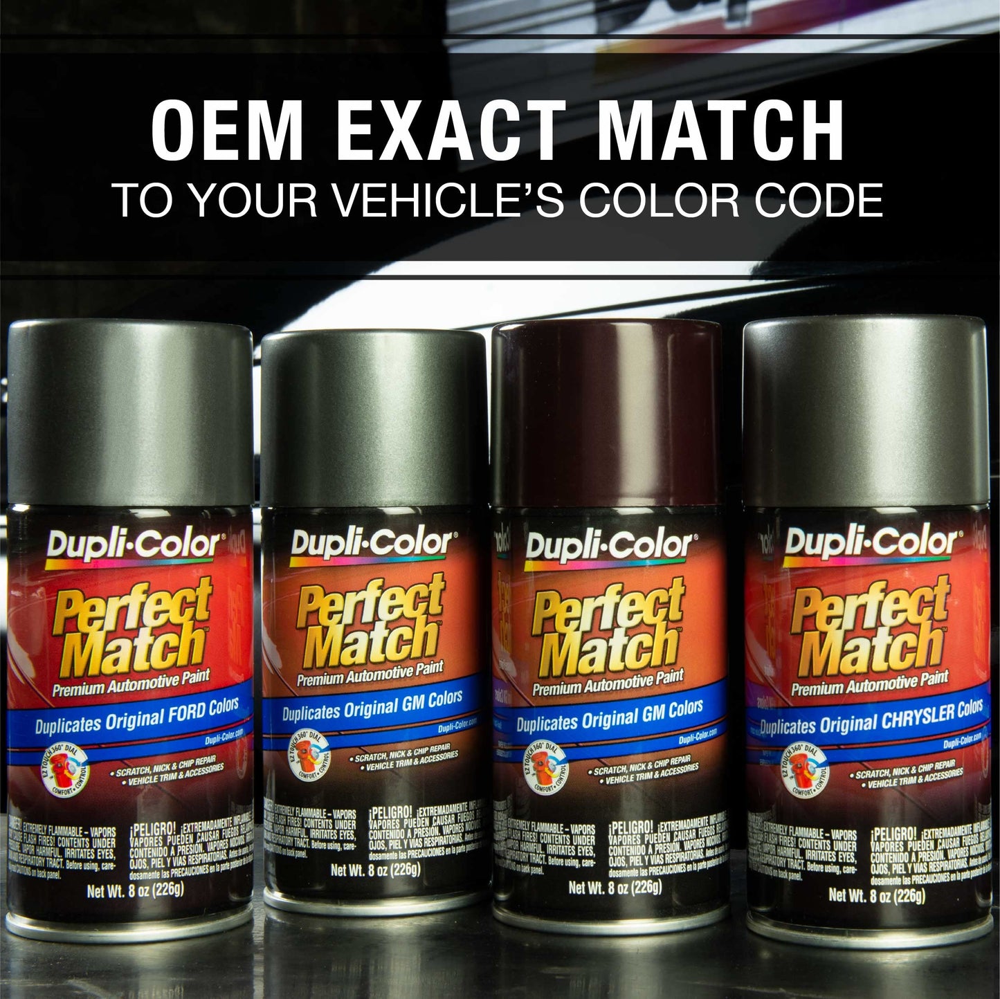 Dupli-Color EBFM02887 Perfect Match Automotive Spray, Ford Dark Canyon Red, 2H/EH – 8 oz. Aerosol Can