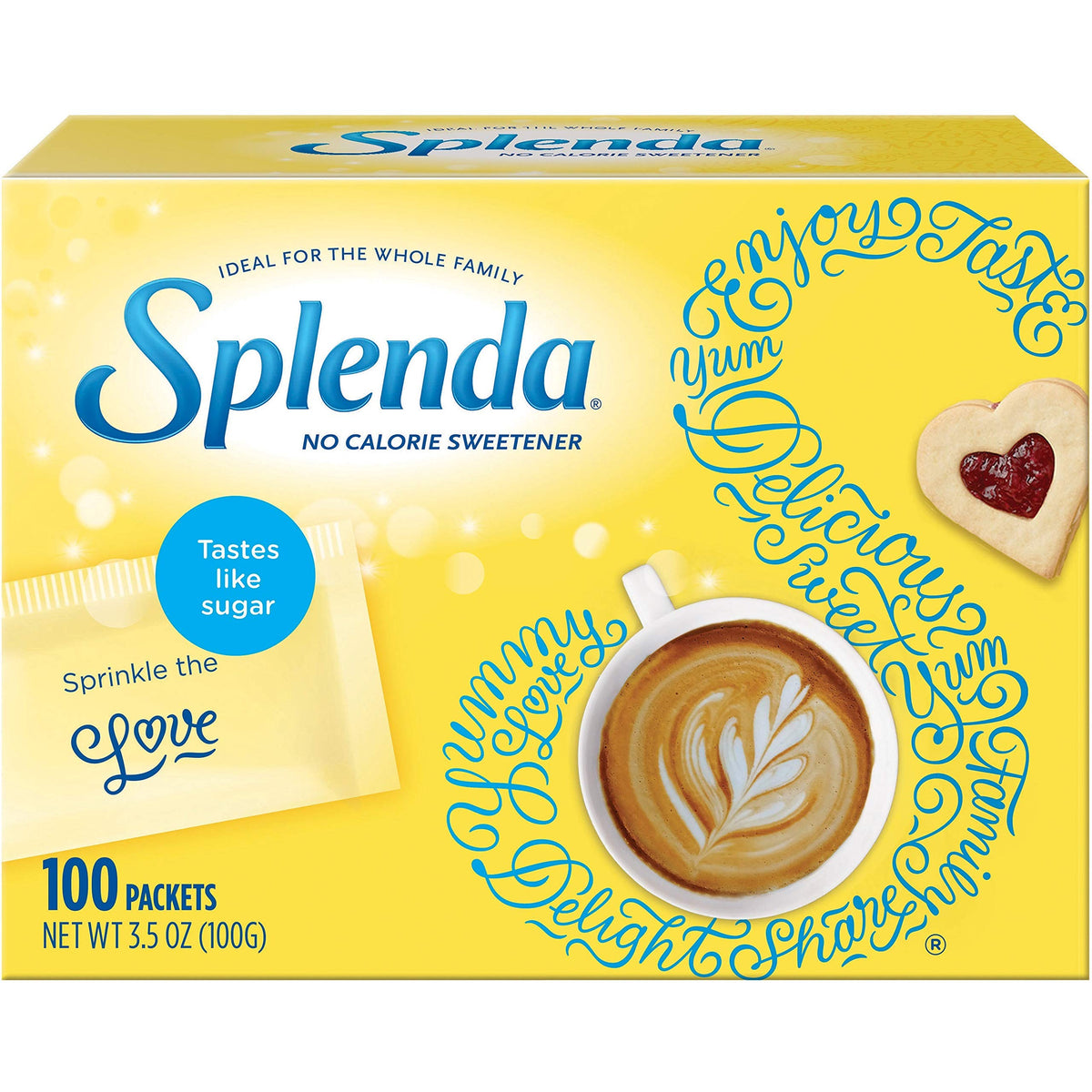 Splenda No-Calorie Sweetener Packets, 100 Count (Pack of 12)
