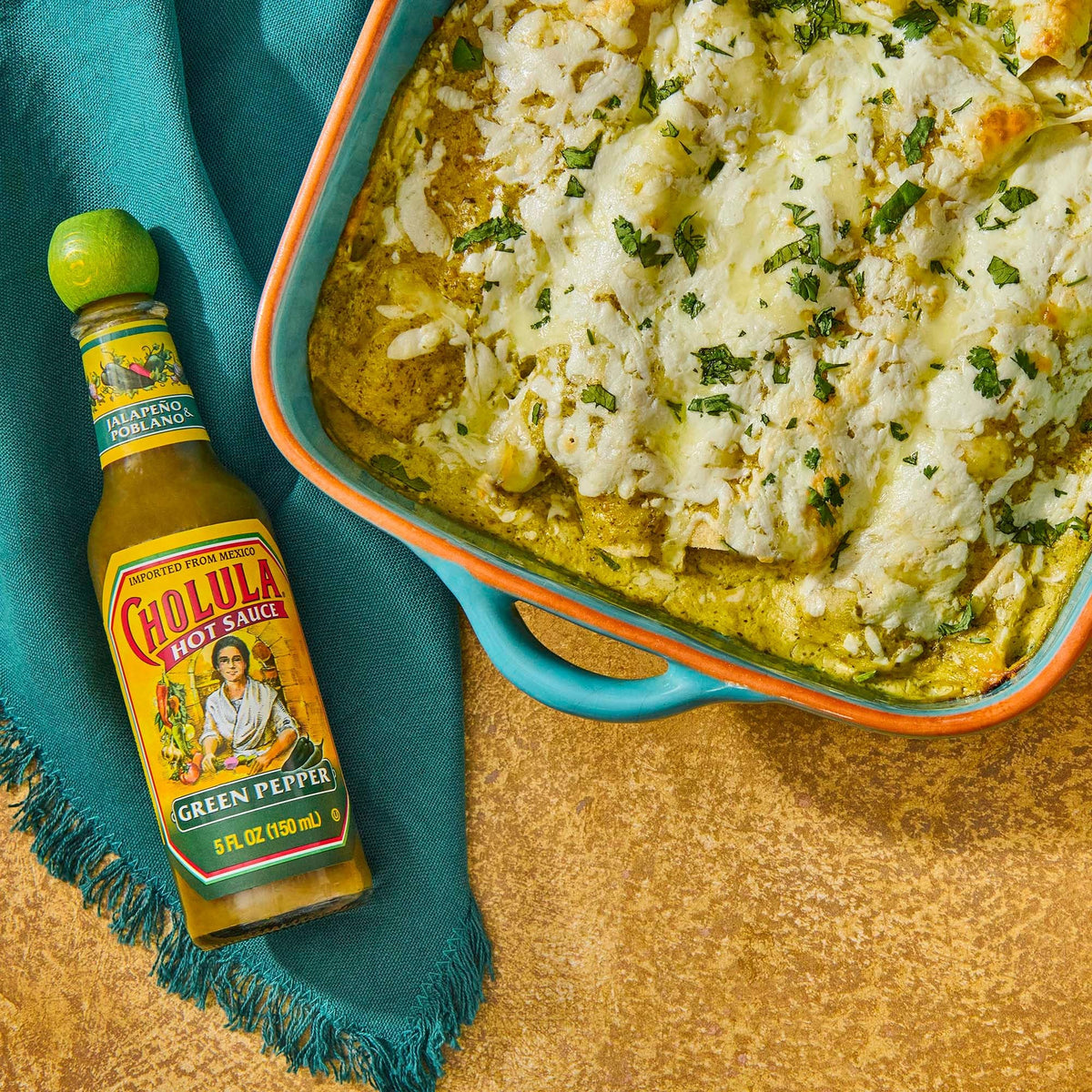 Cholula Green Pepper Hot Sauce, 5 fl oz