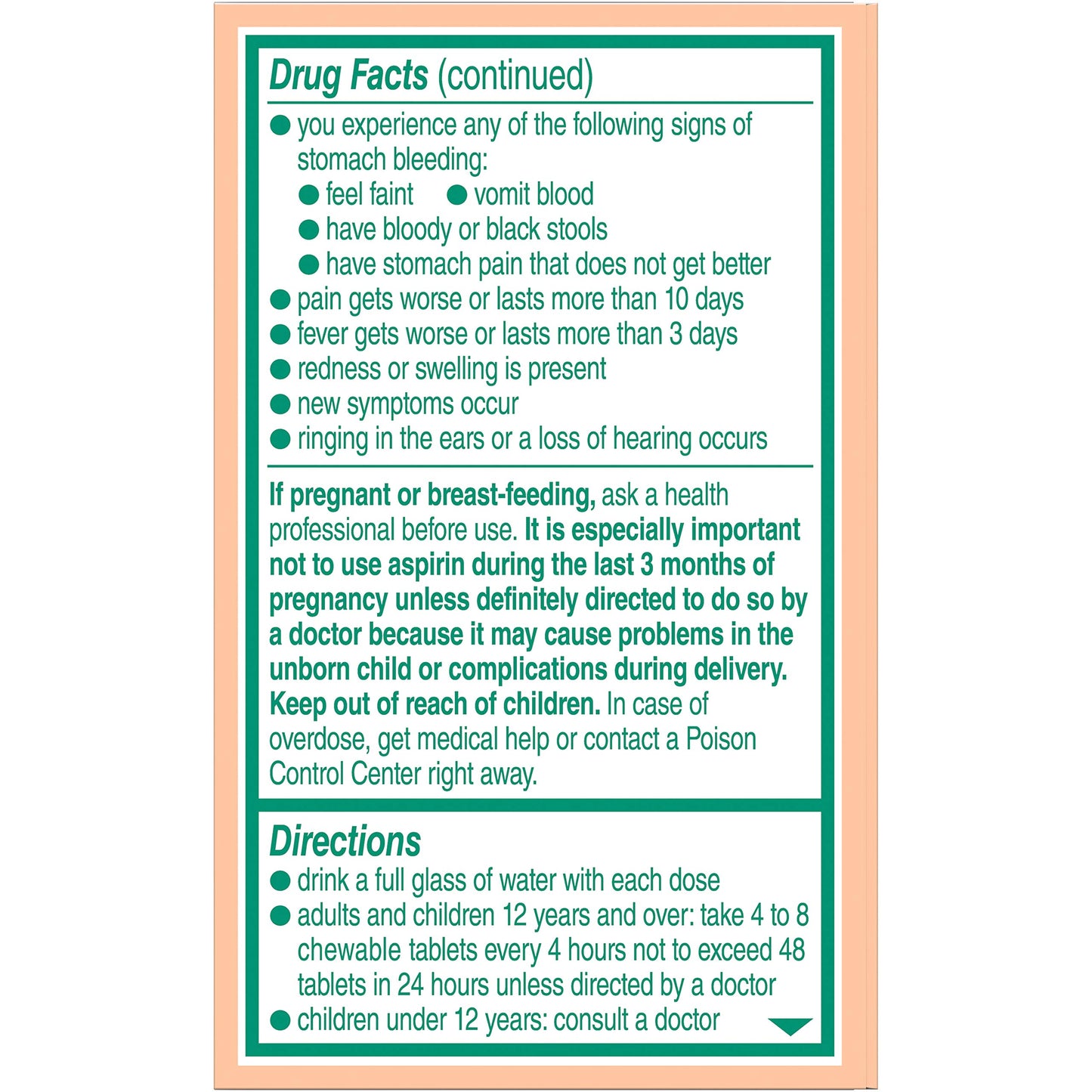 Bayer Bayer Children's Aspirin Chewable Low Dose Orange, Orange 36 tabs 81 mg