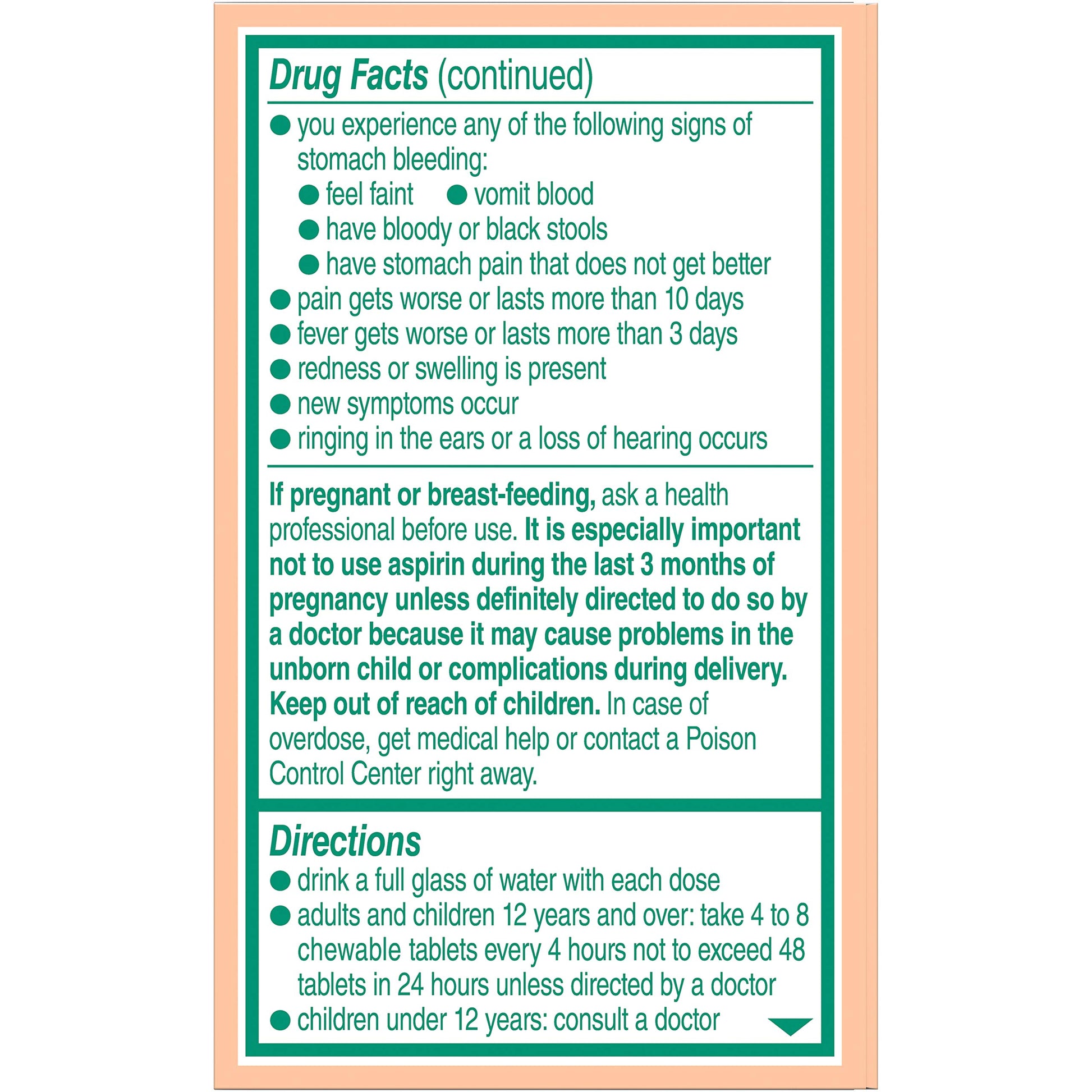 Bayer Bayer Children's Aspirin Chewable Low Dose Orange, Orange 36 tabs 81 mg