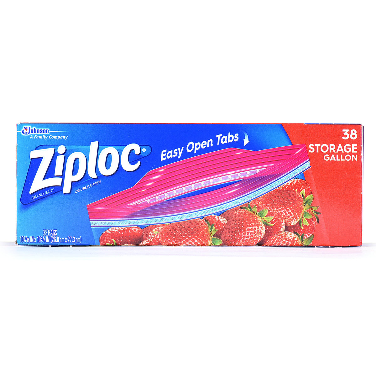 Ziploc Storage Bag, Gallon, 38 Count