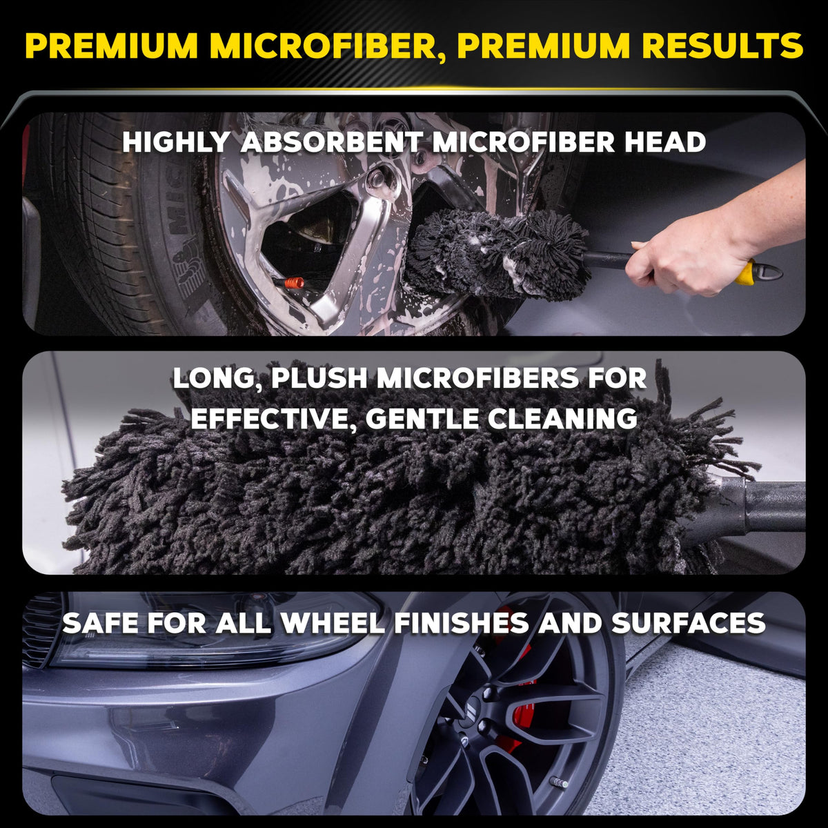 Meguiar's Supreme Wheel Brush, Medium - 1 Brush