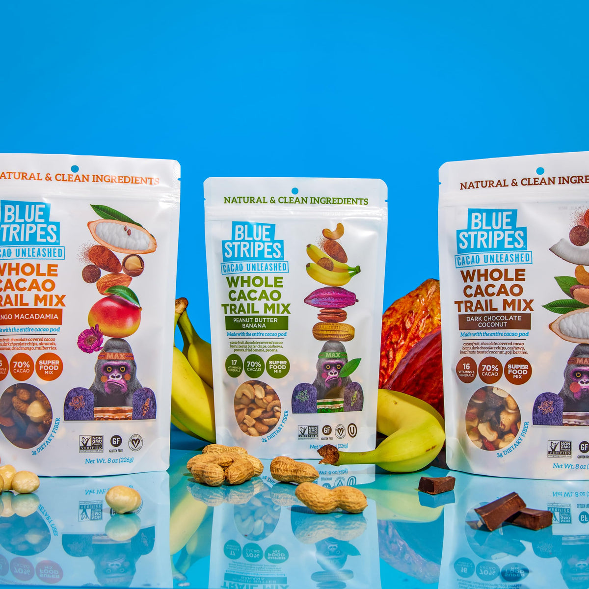 Blue Stripes Mango Macadamia Trail Mix, 8 OZ
