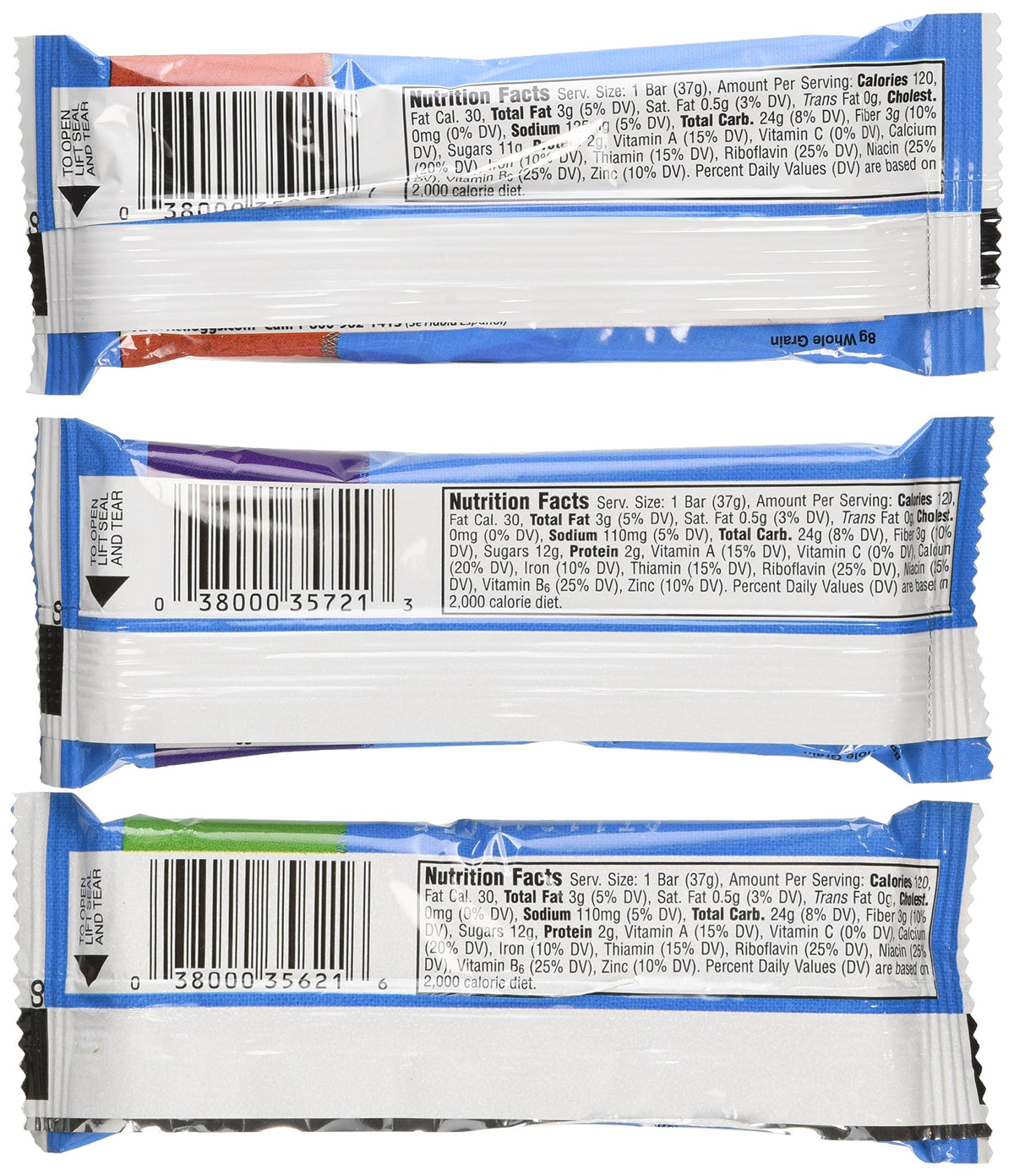 Nutri-Grain-Kellogg's Cereal Bars Variety Pack, 1.3 oz, 48-Count
